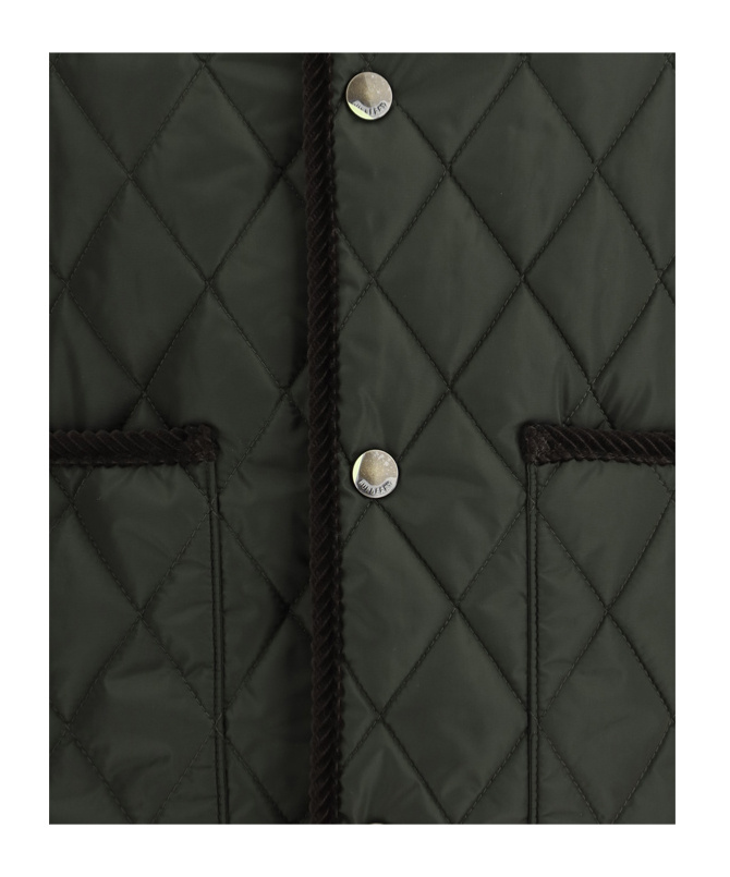 Shop Burberry Quilted Vest In Black