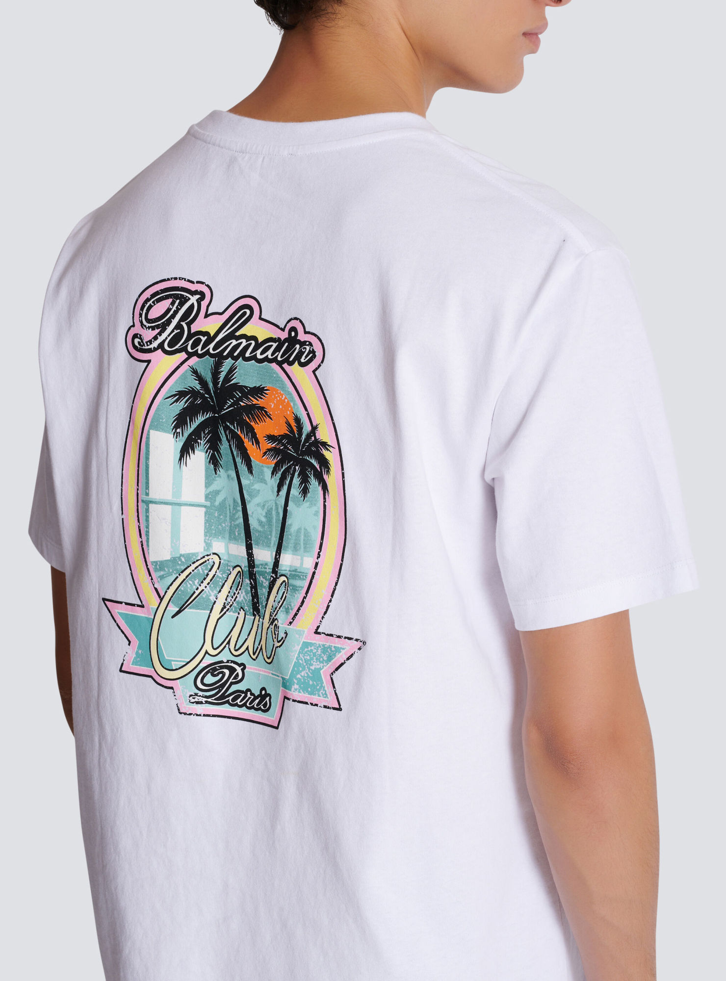 Balmain Club T-shirt In White