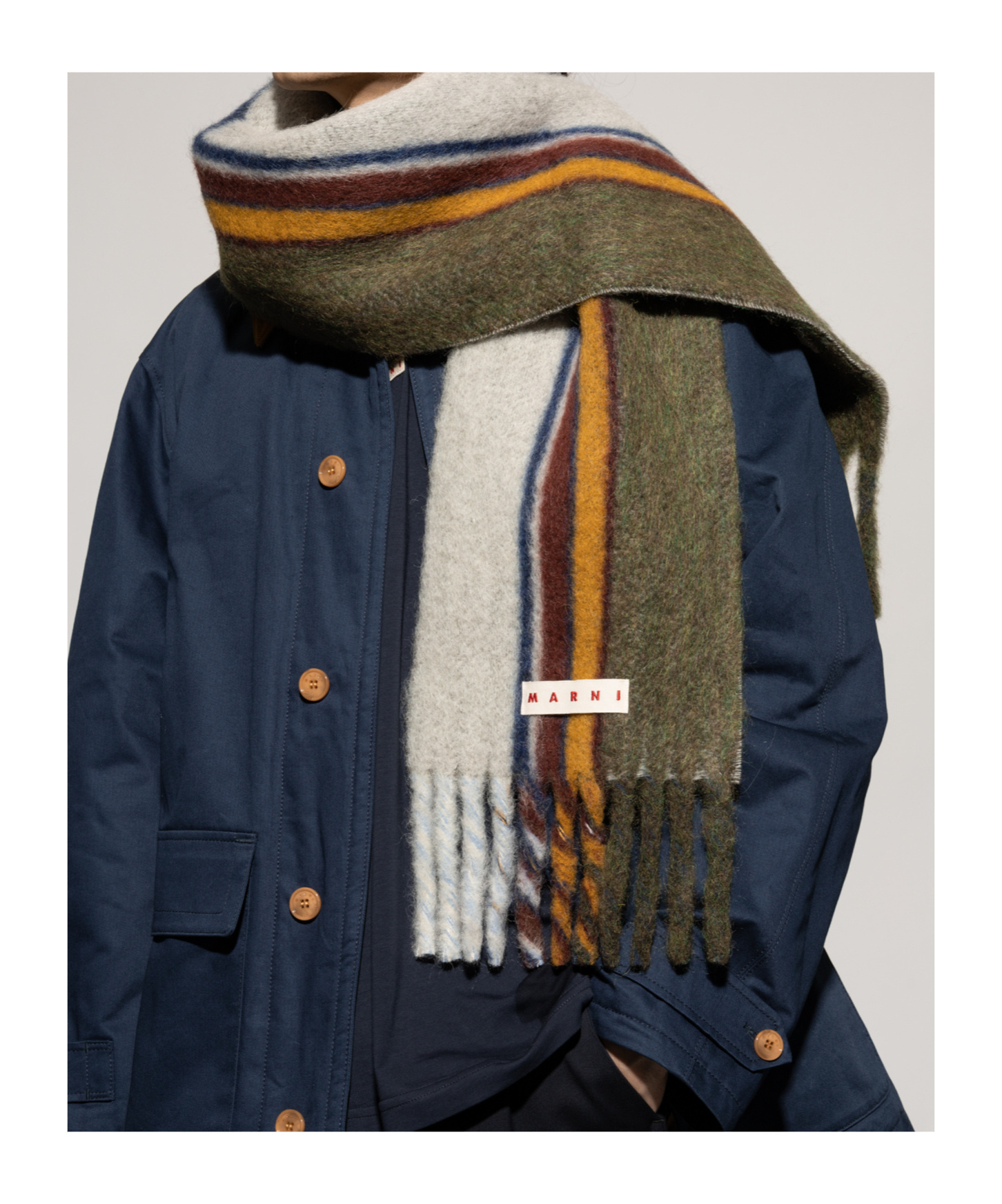 Marni Fringed Scarf