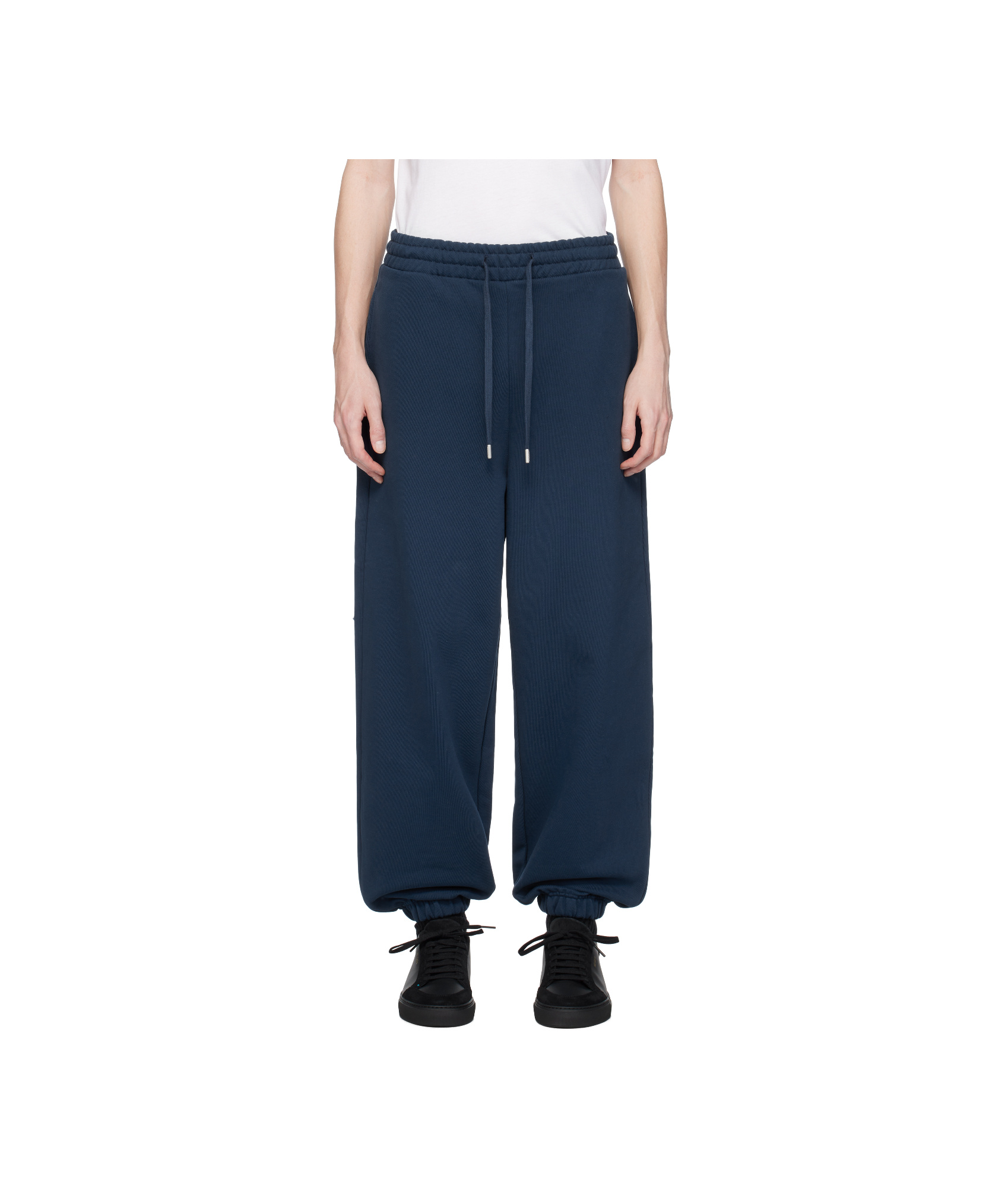 Shop Ader Error Drawstring Sweatpants In Navy Blue