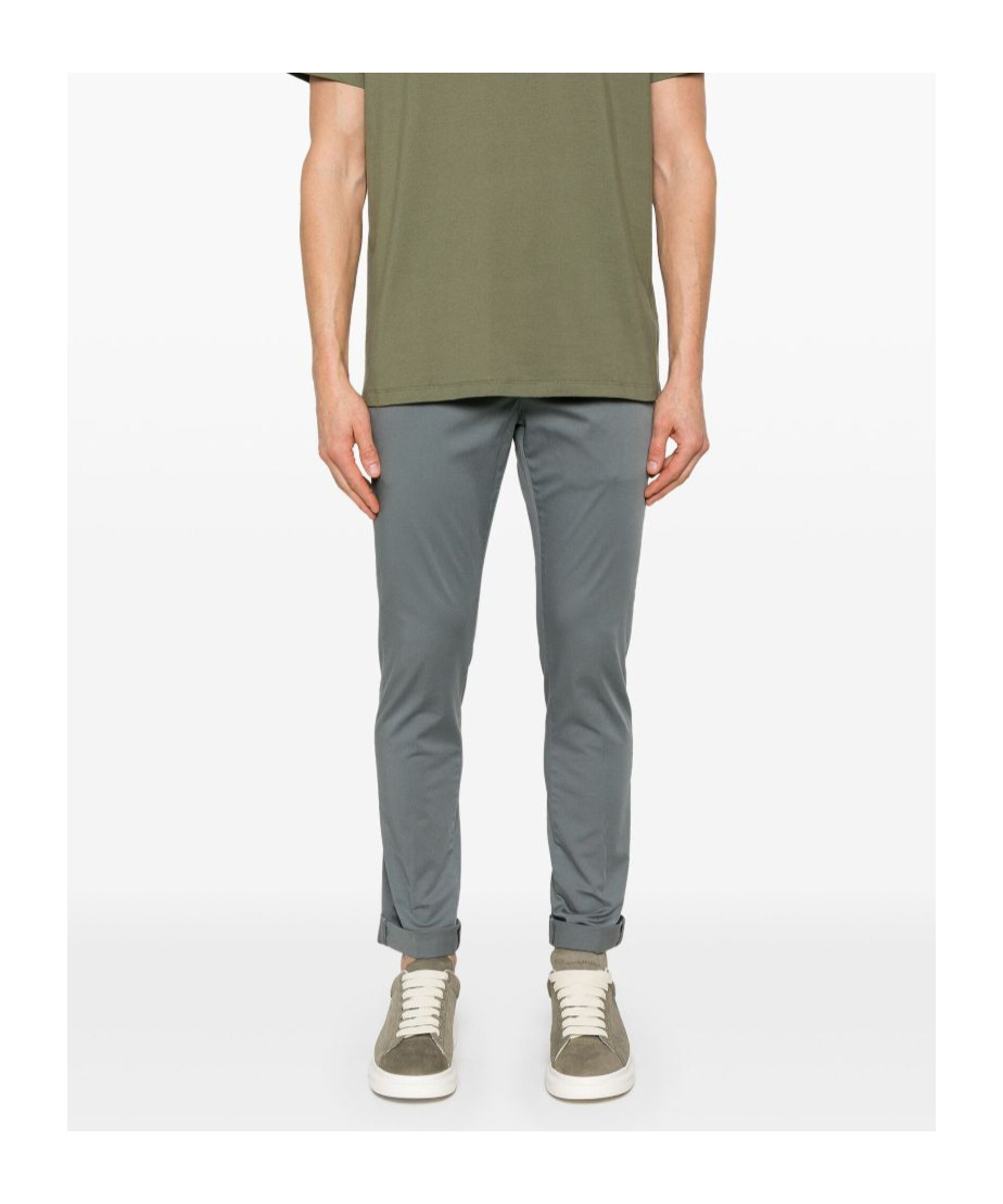 Dondup Grey Gaubert Chinos Pants In Gray