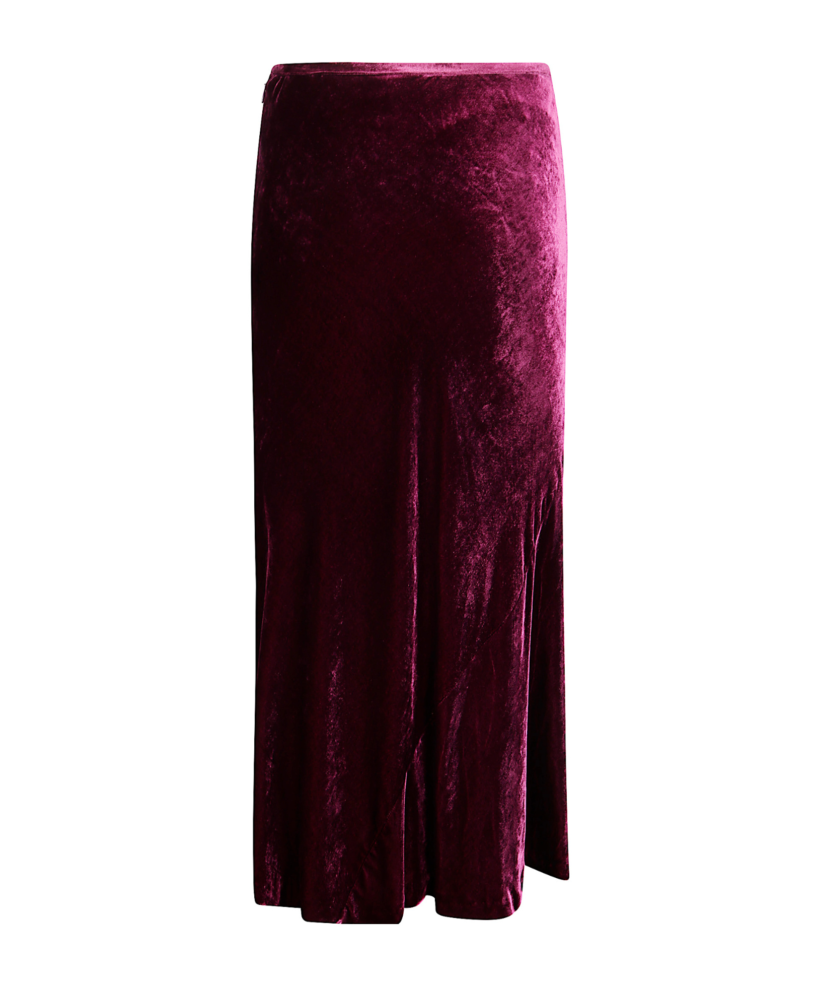 Dries Van Noten Womens Violet Velvet Twisted Woven Midi Skirt In Pink