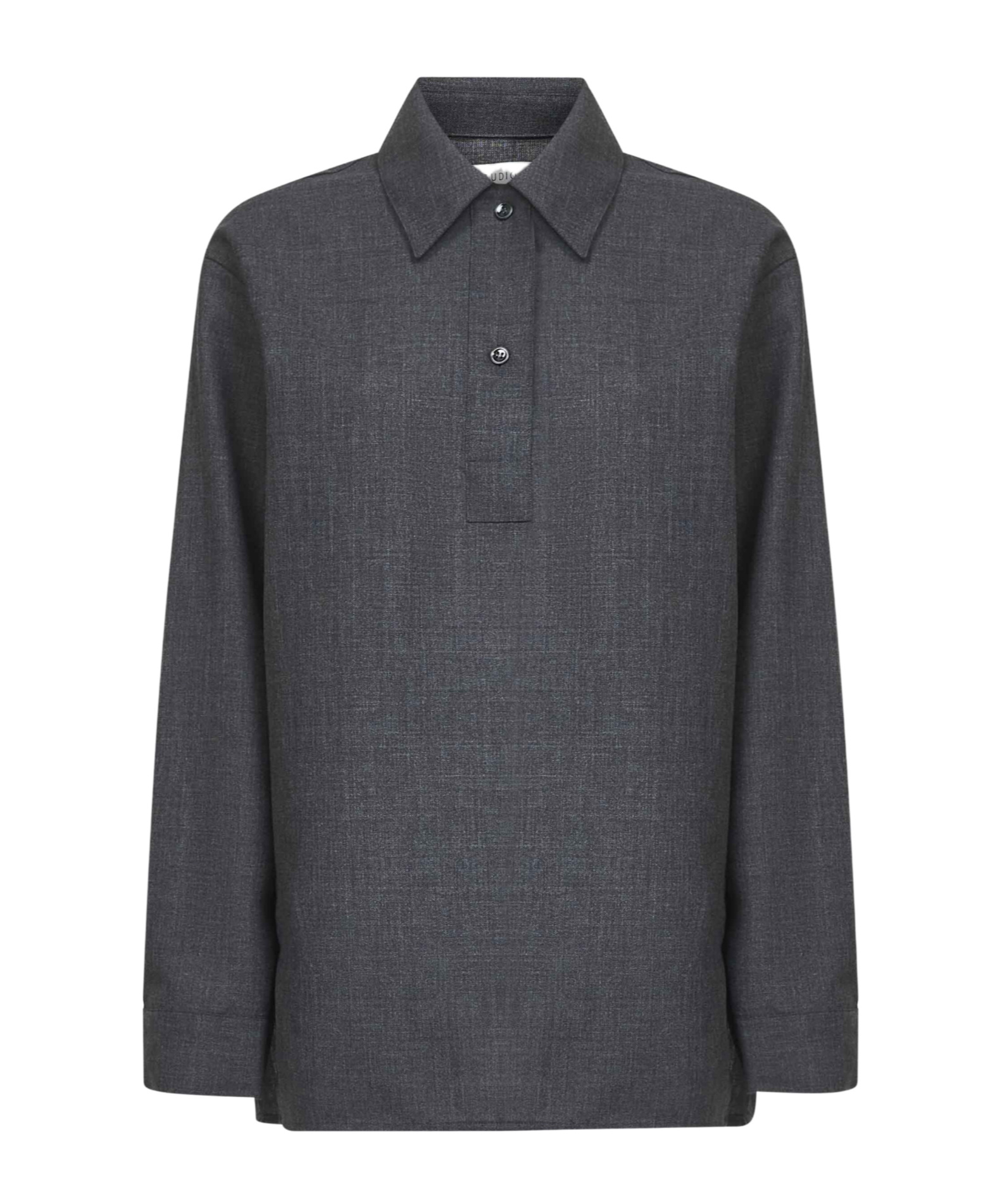 Studio Nicholson Lapel Shirt In Black