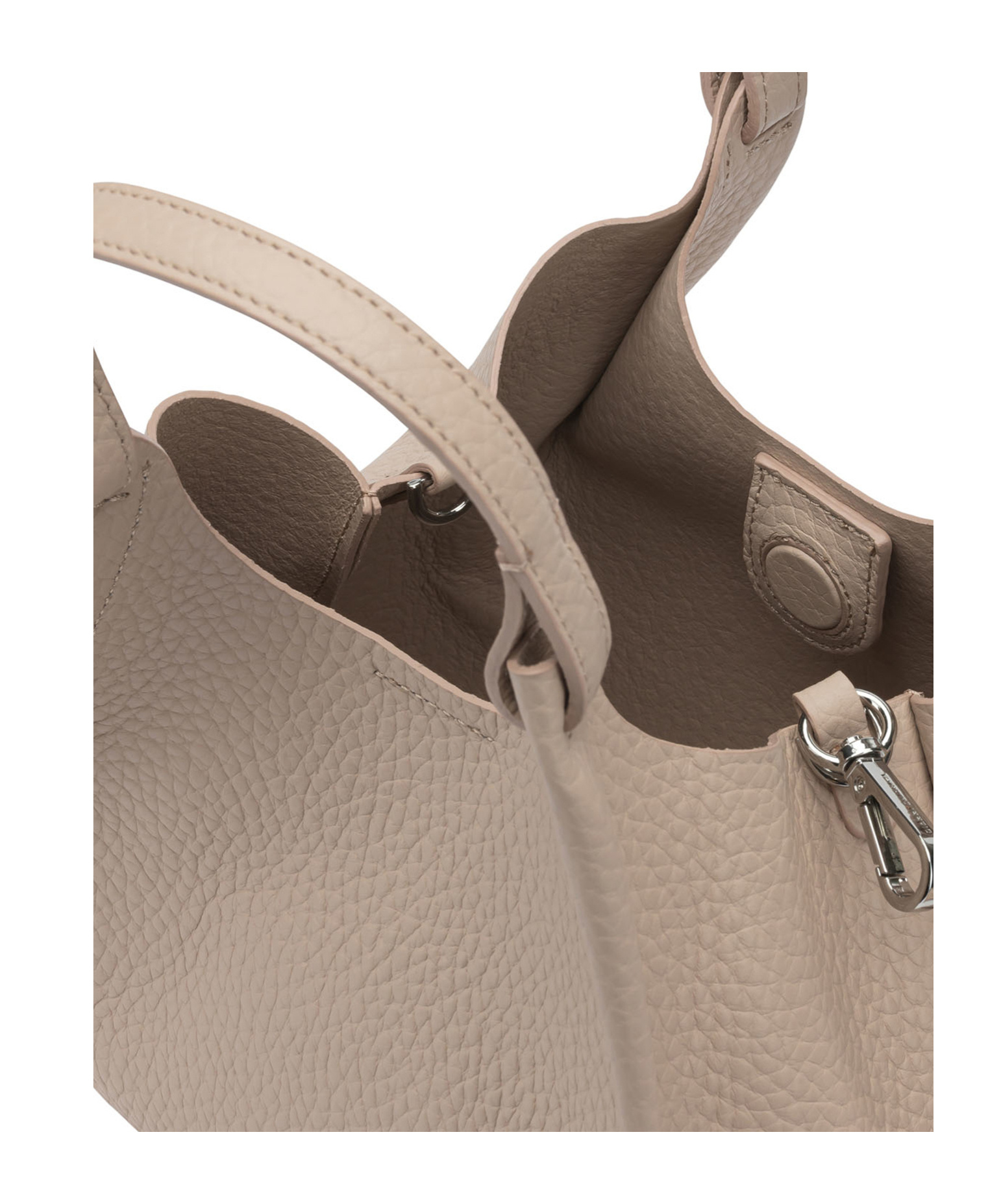 Gianni Chiarini Pebbled Shoulder Bag In Brown