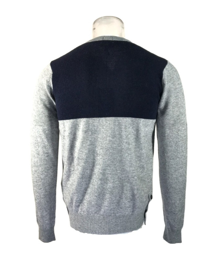 ARMANI JEANS LONG-SLEEVED CONTRASTING SWEATER