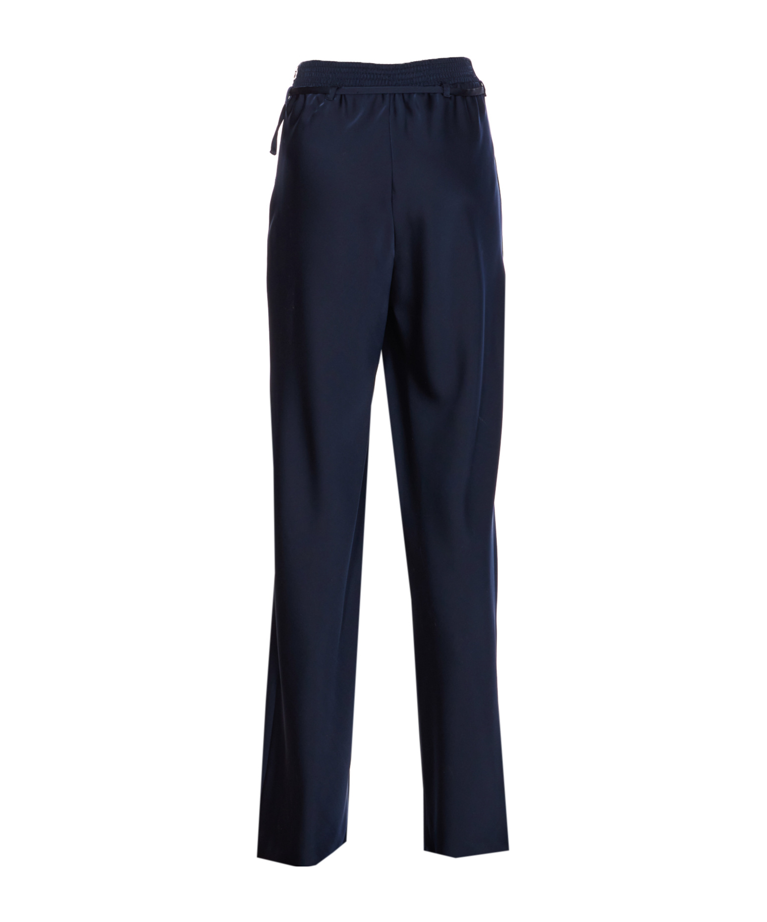 Patrizia Pepe Belted Trousers In Blue