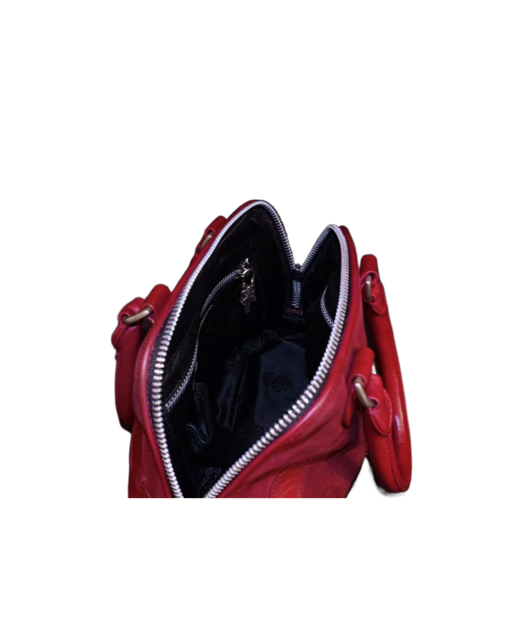 Chrome Hearts Zipper Handbag In Red