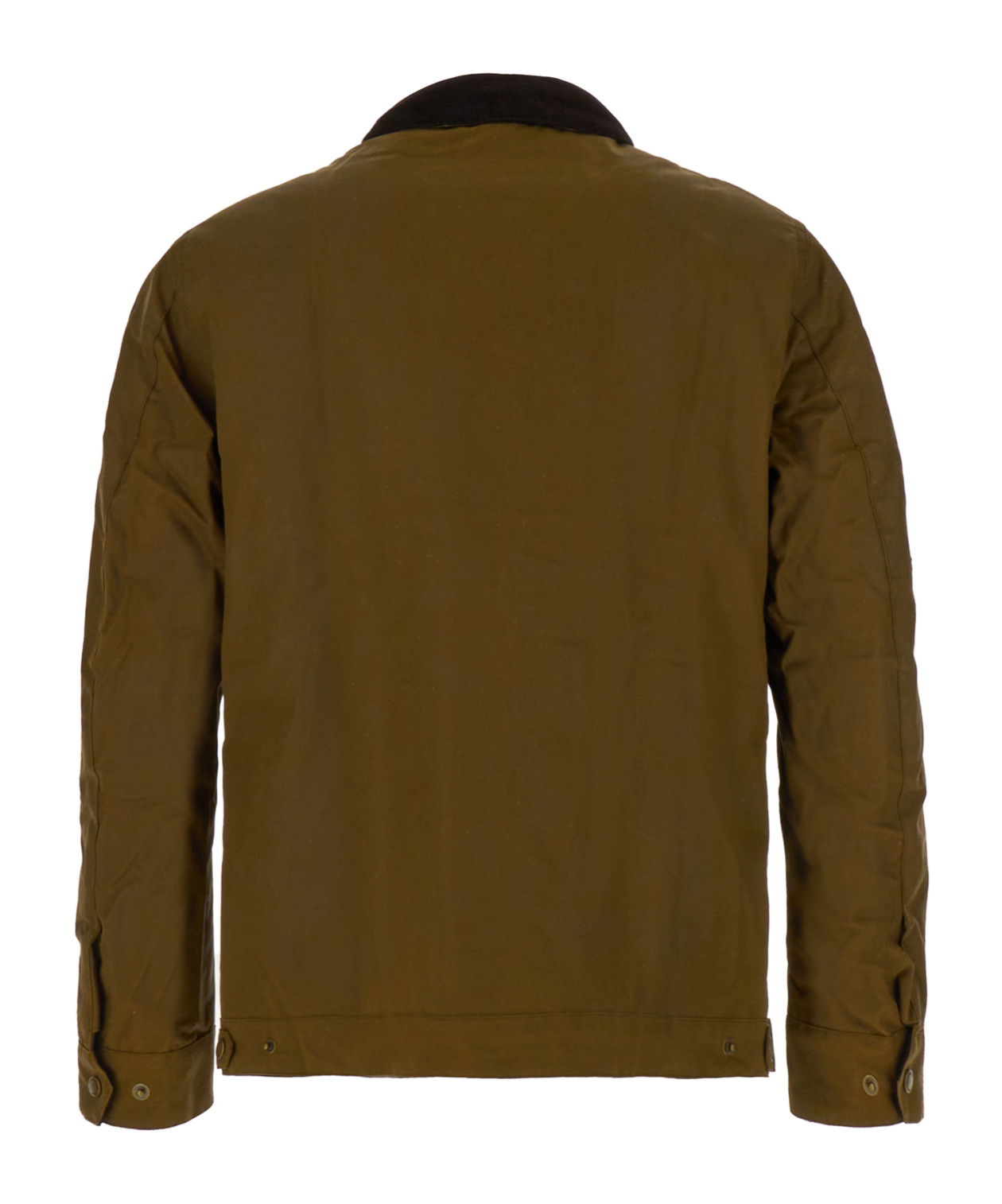 Barbour Khaki Green Cotton International Workers Wax Jacket In Brown