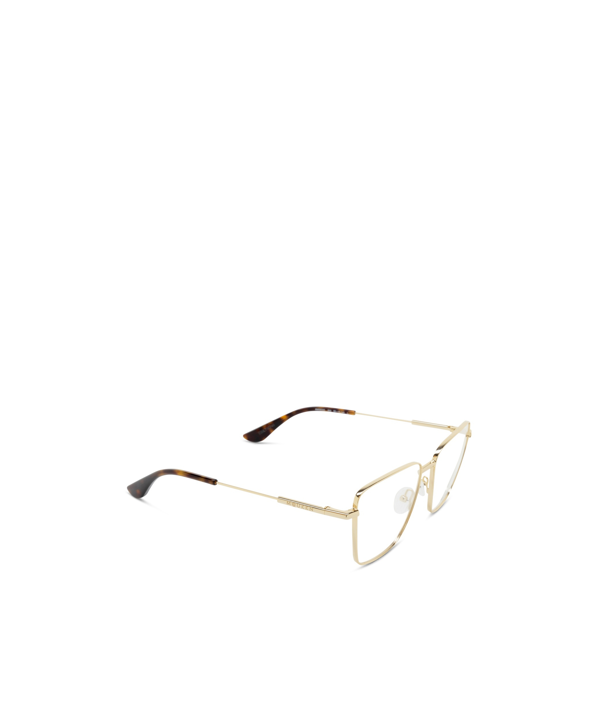 Alexander Mcqueen Framed Plain Mirror In Nude