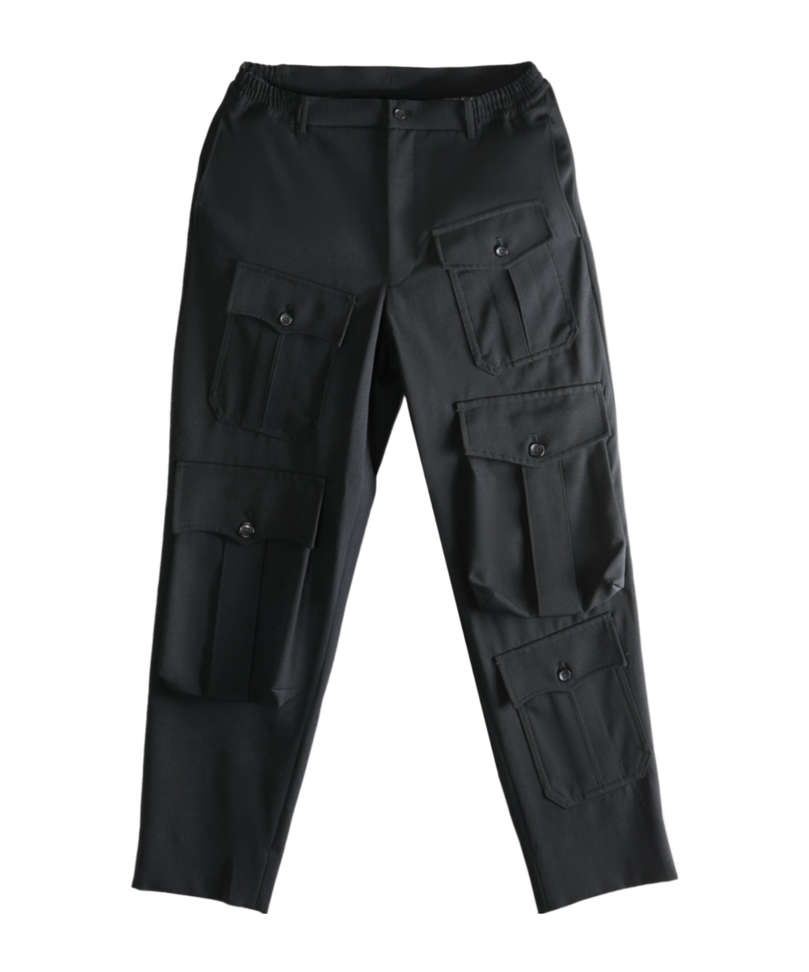 Comme Des Garçons Belt Loop Casual Pants In Black