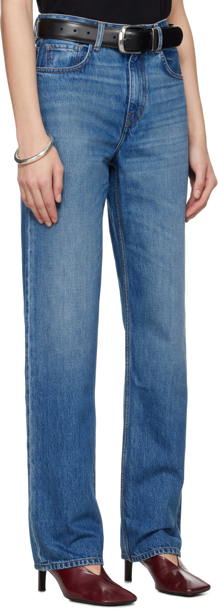 Kallmeyer Blue Farah Classic Bootcut Jeans In Blue