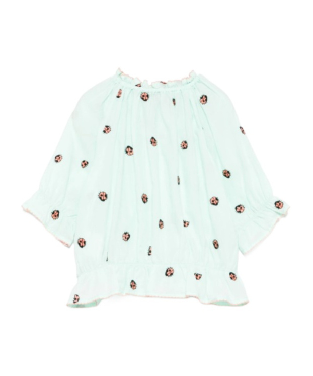 Stella Mccartney Ladybug Embroidered Blouse In White