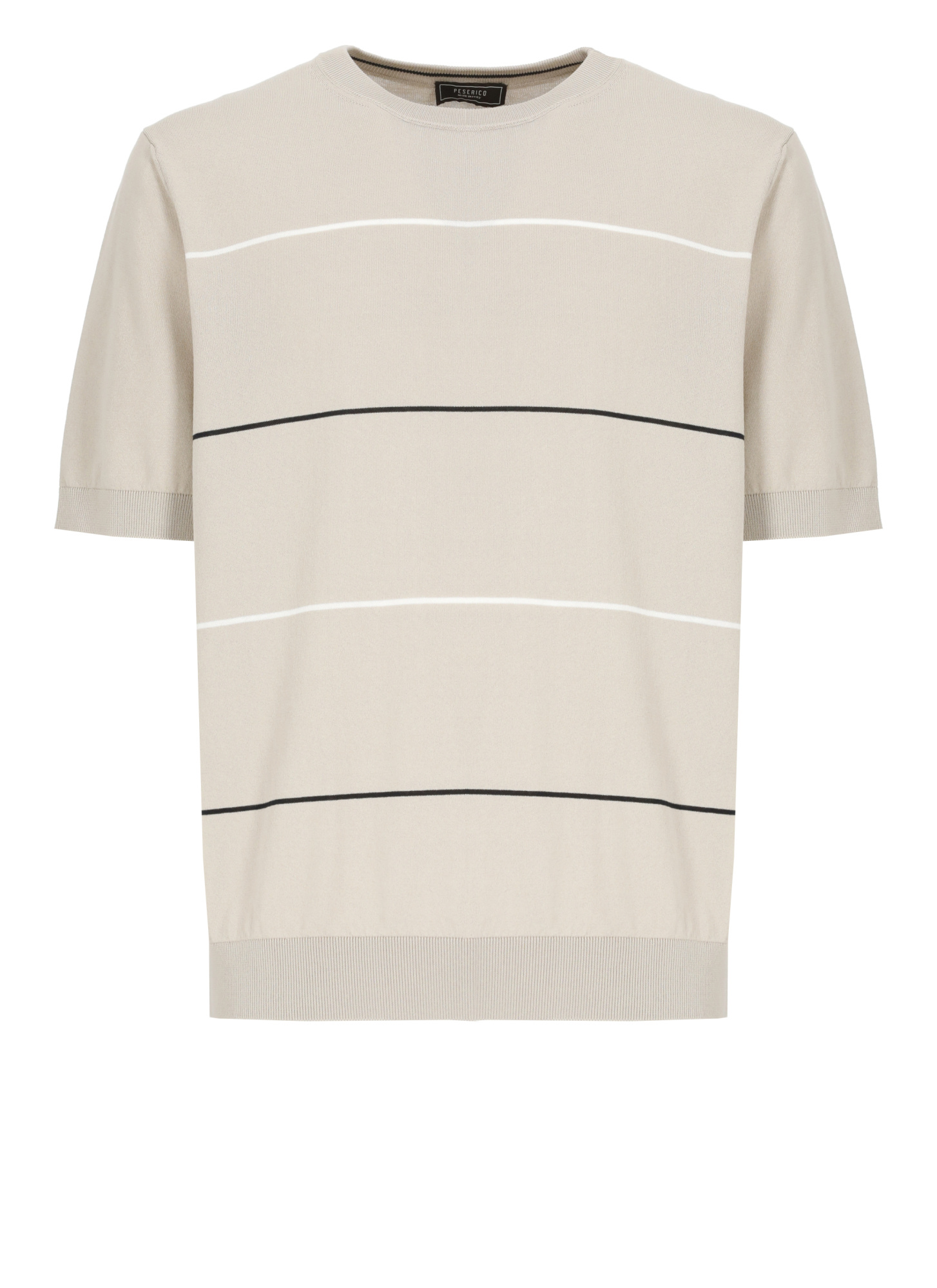 Peserico Short Sleeve Striped Tee