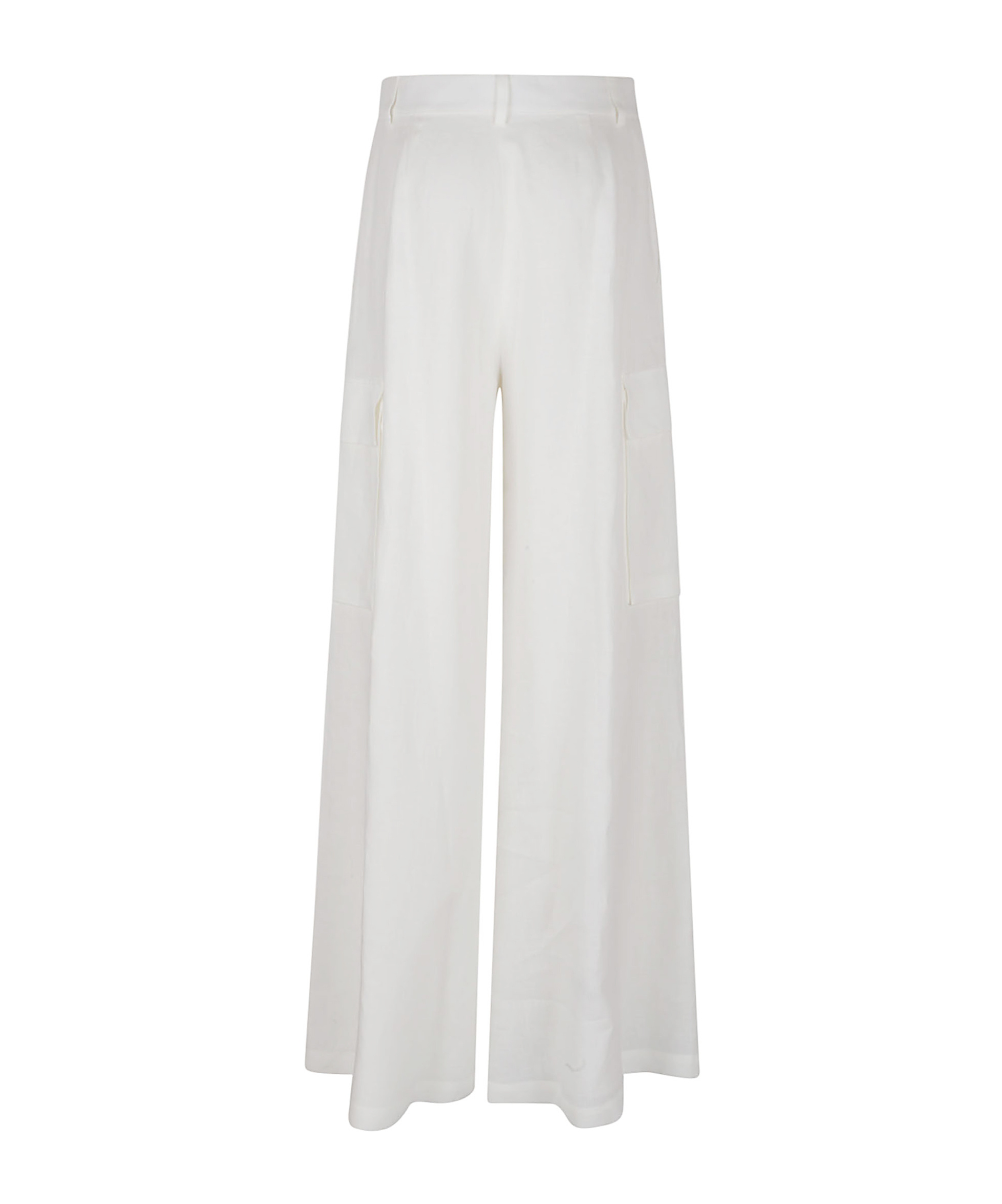 Ralph Lauren Wide-leg Cargo Trousers In Cream