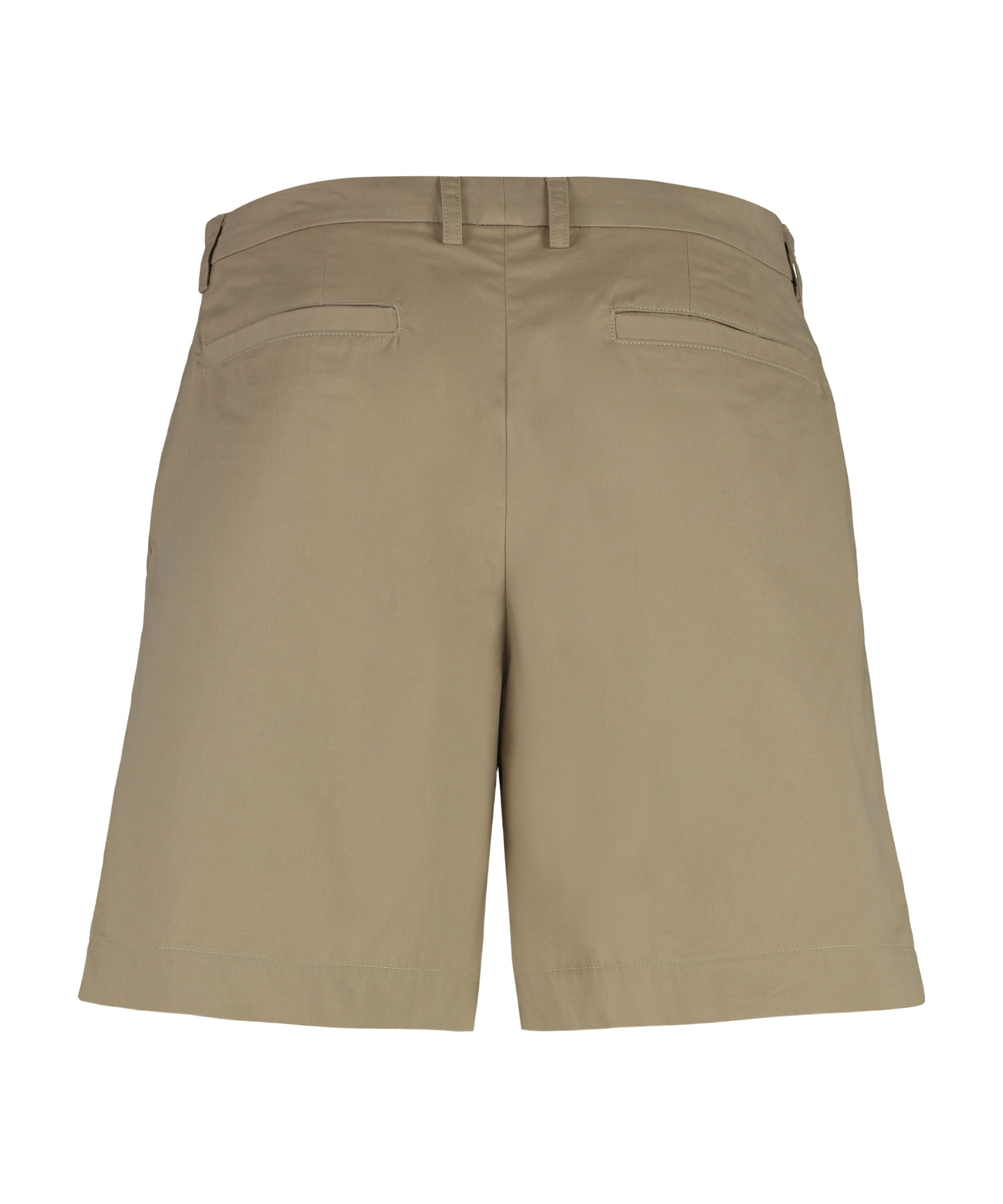 Apc A.p.c. Crew Cotton Bermuda Shorts In Nude