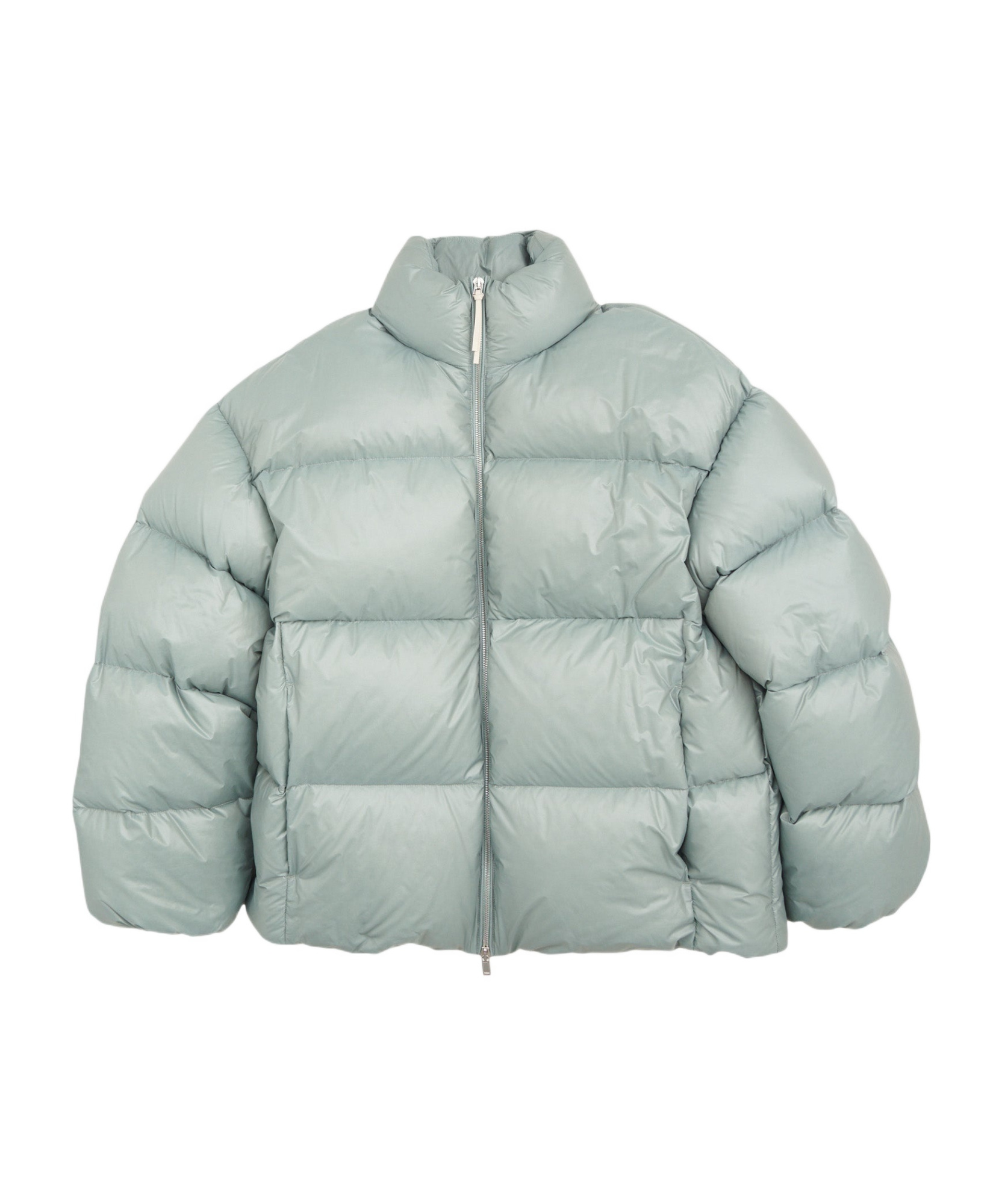 Jil Sander Long-sleeved Down Jacket In Gray
