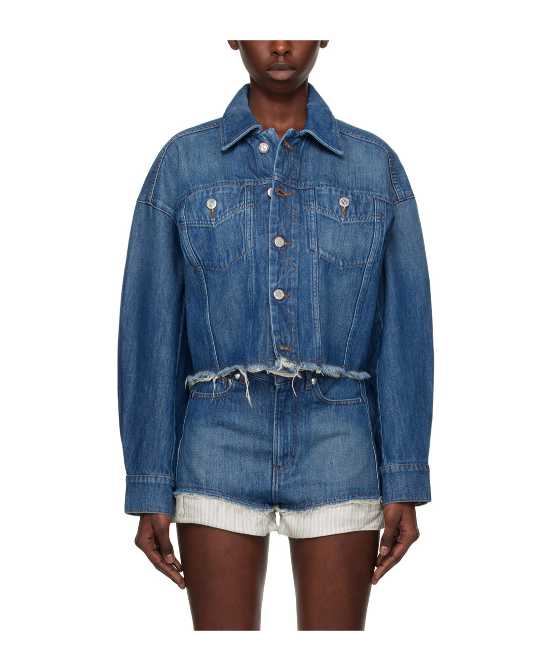 Apc Indigo Natacha Ramsay-levi Edition Sainters Denim Jacket In Blue