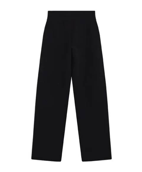 We11 Done Elastic Waist Casual Pants In Black