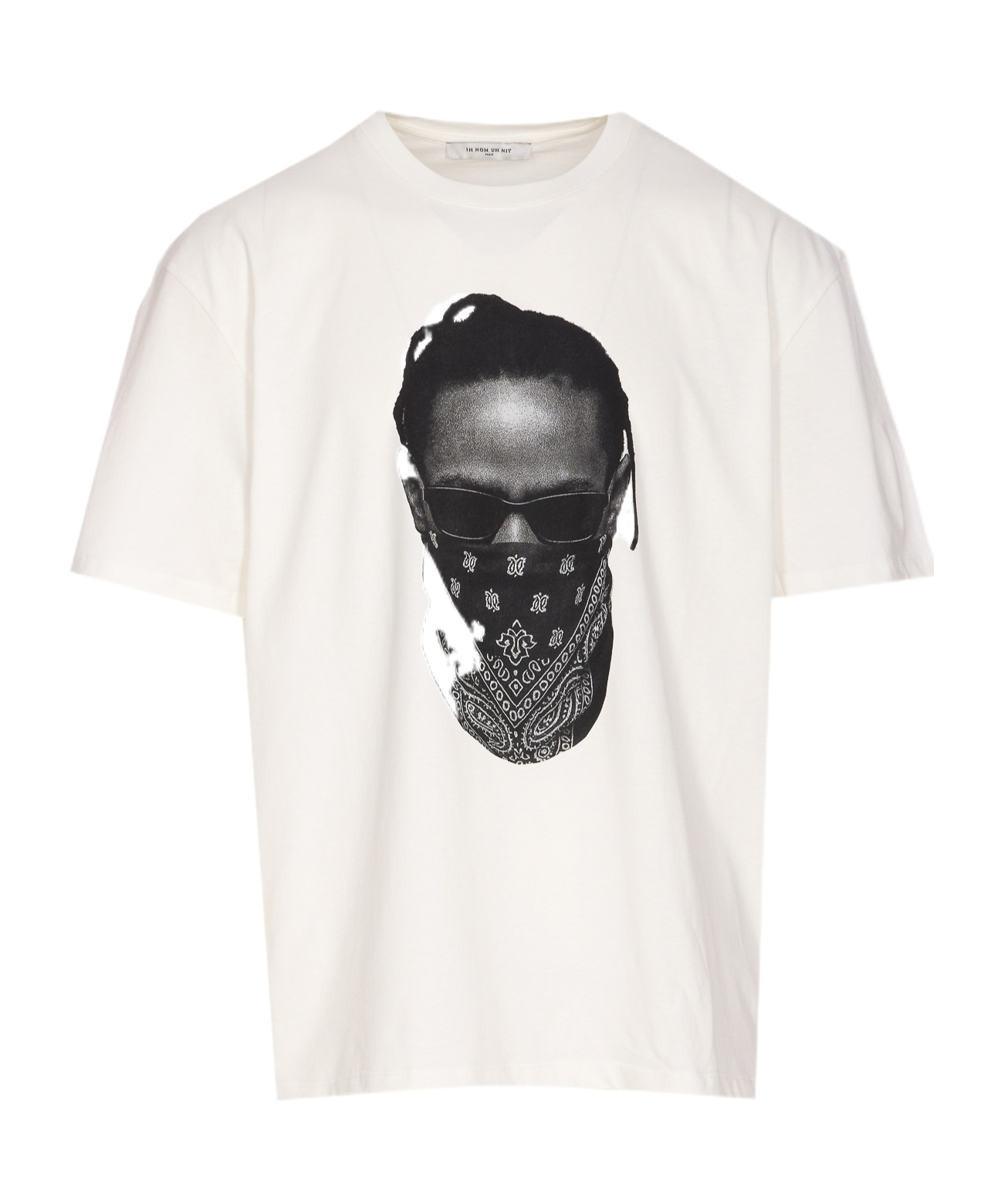 Ih Nom Uh Nit Graphic Printed Crewneck T-shirt In White