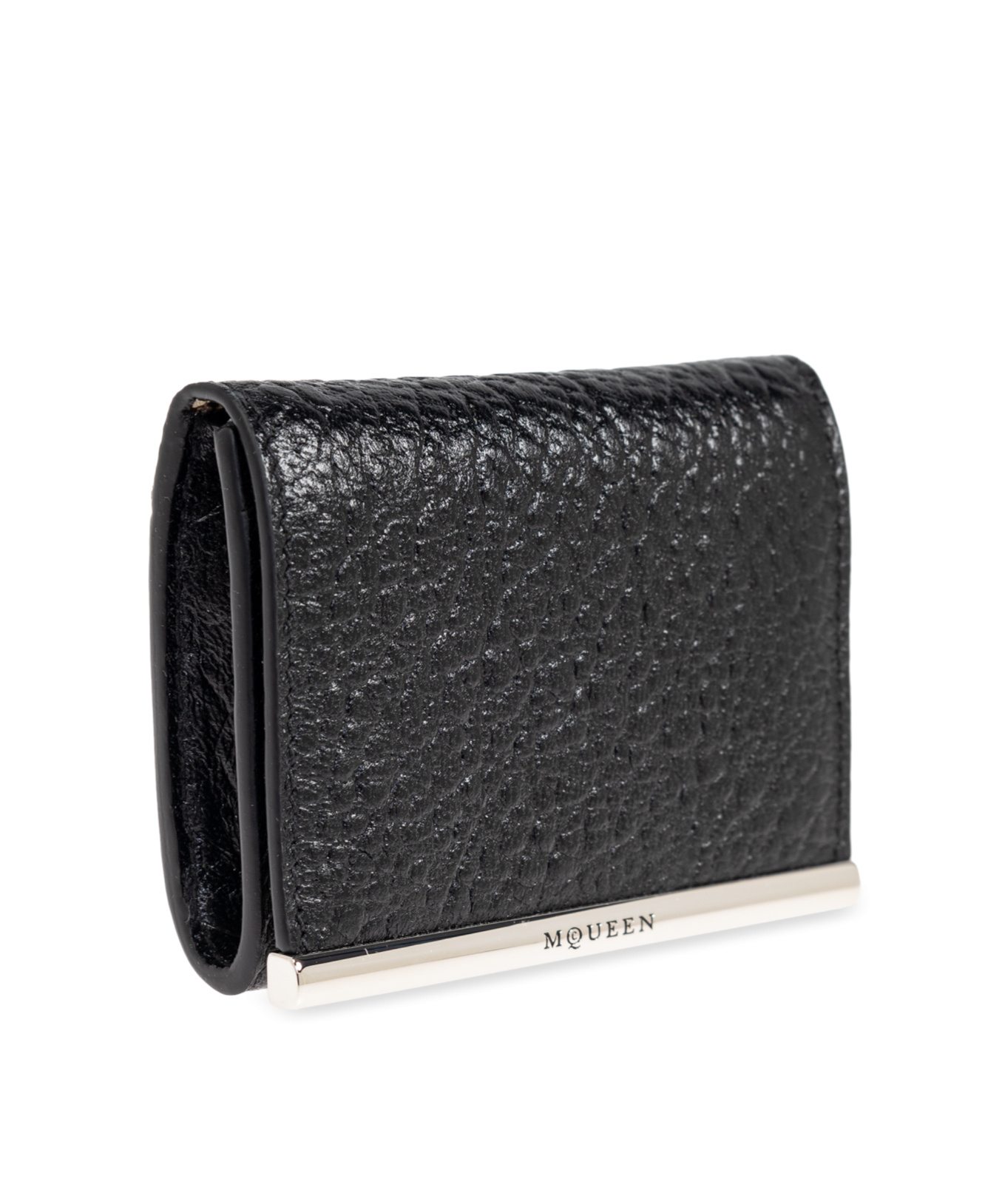 Alexander Mcqueen Leather Wallet In Black