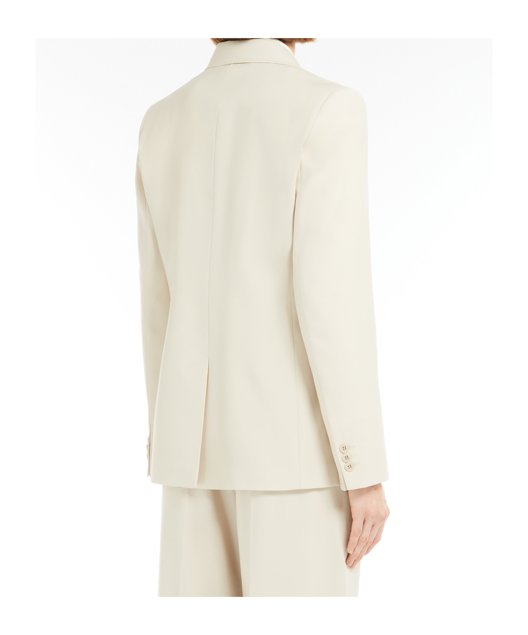 Weekend Max Mara Nervoso Sabbia Double-breasted Blazer In White