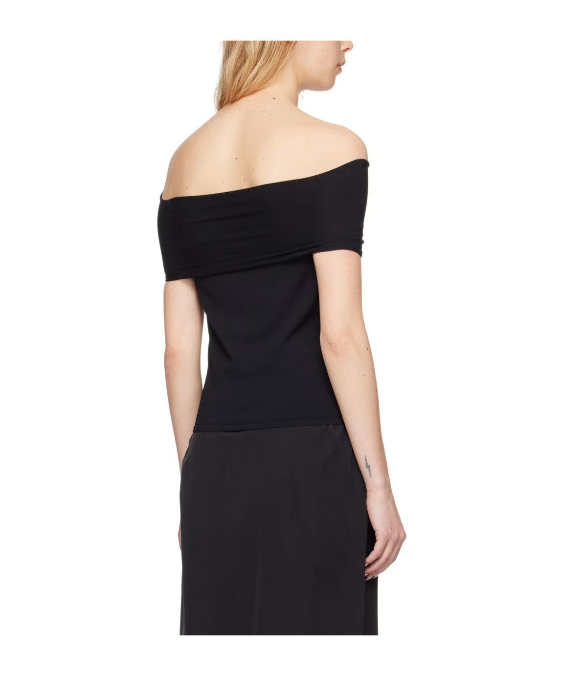 Quira Ssense Exclusive Black Off Shoulder Top In Black