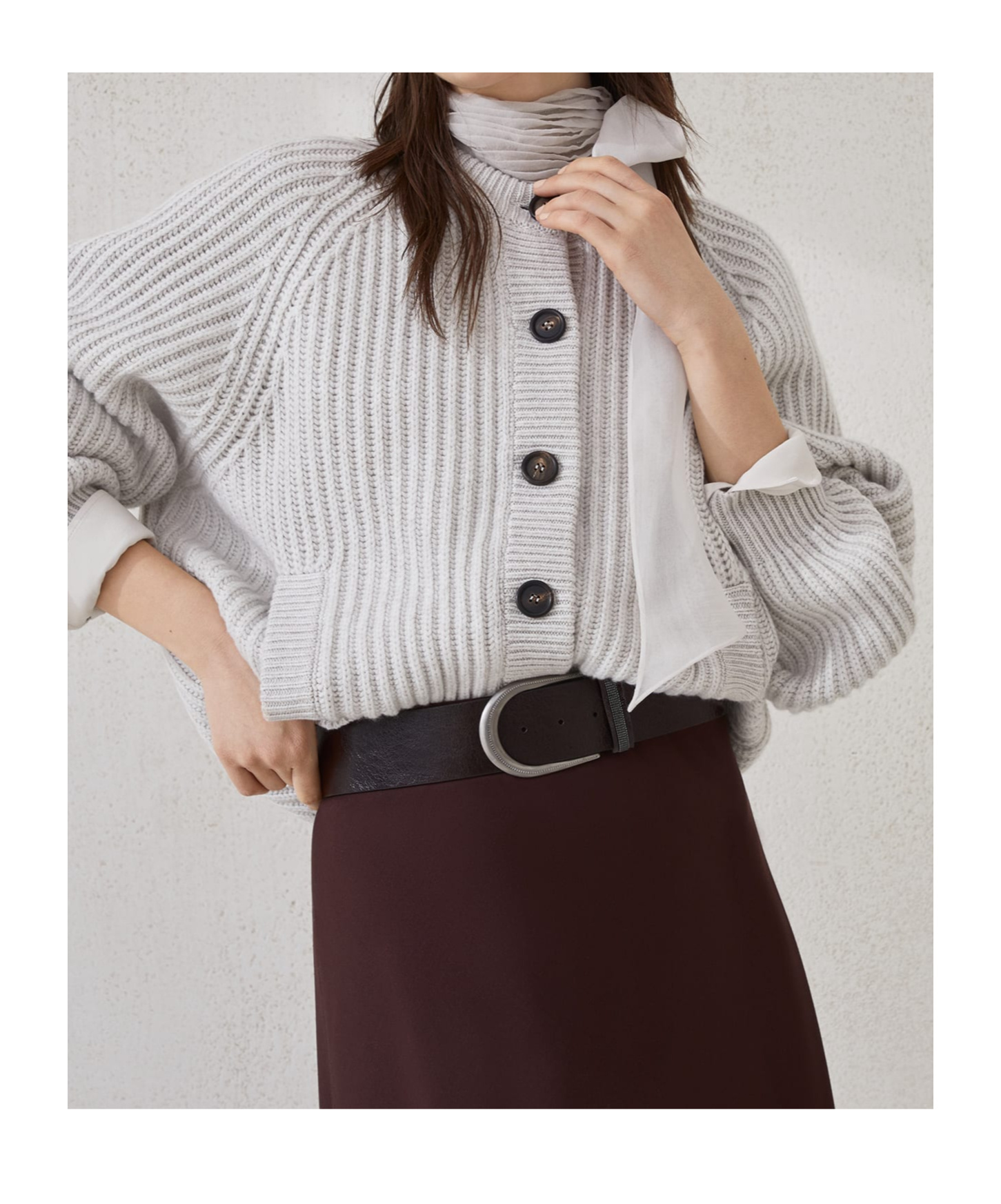 Brunello Cucinelli Leather Belt In Black