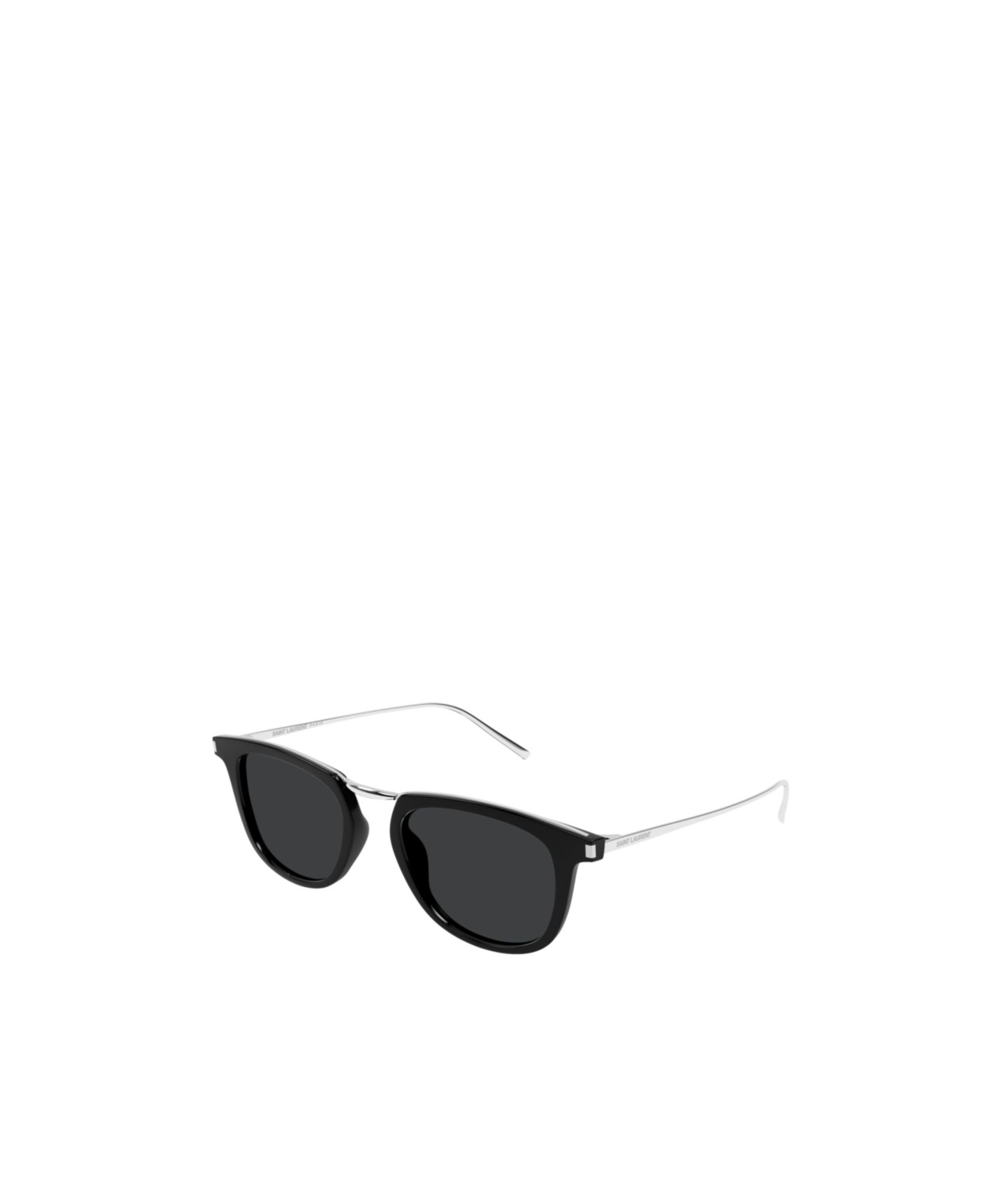 Saint Laurent Logo Sunglasses In Black