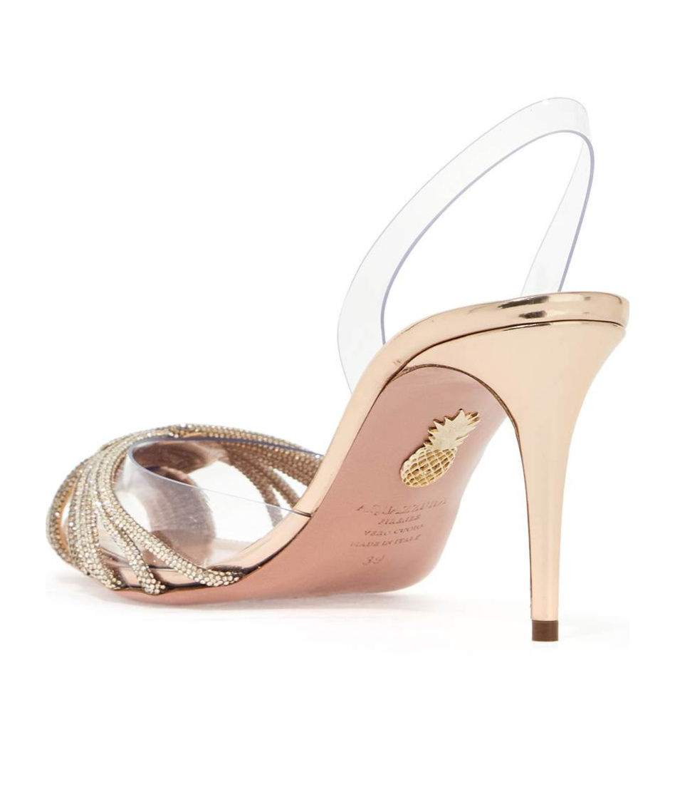 Aquazzura Women's Gatsby Plexi Slingback In Nude