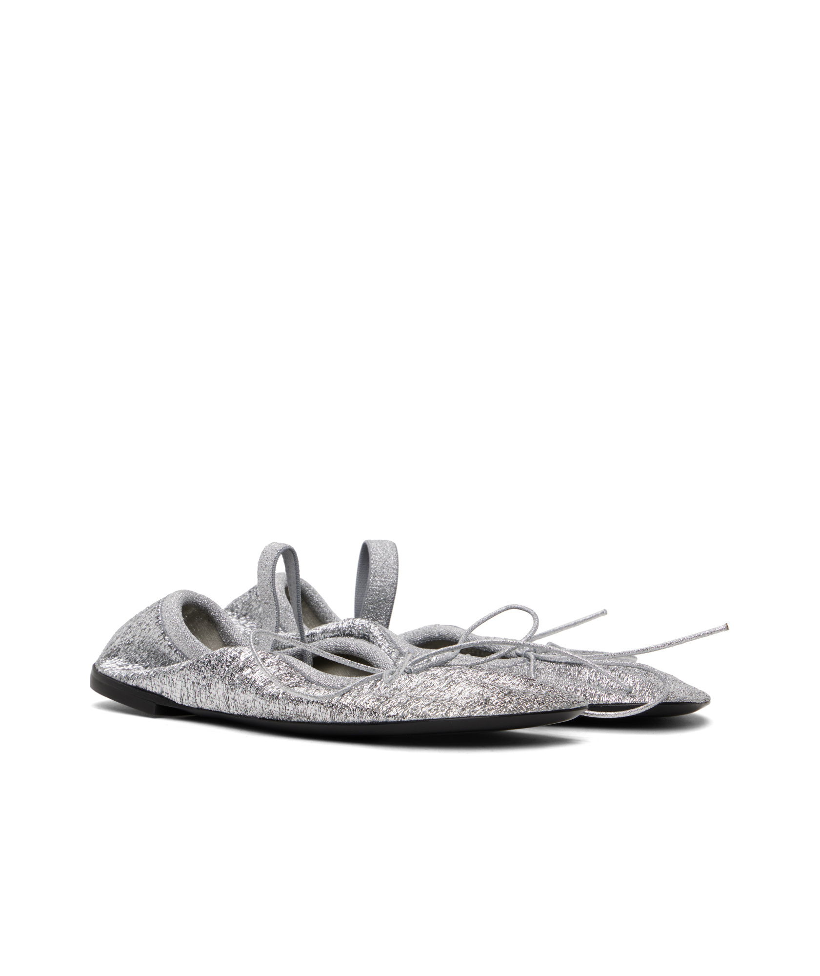 Proenza Schouler Glove Mary Jane Ballerina Flats In Silver