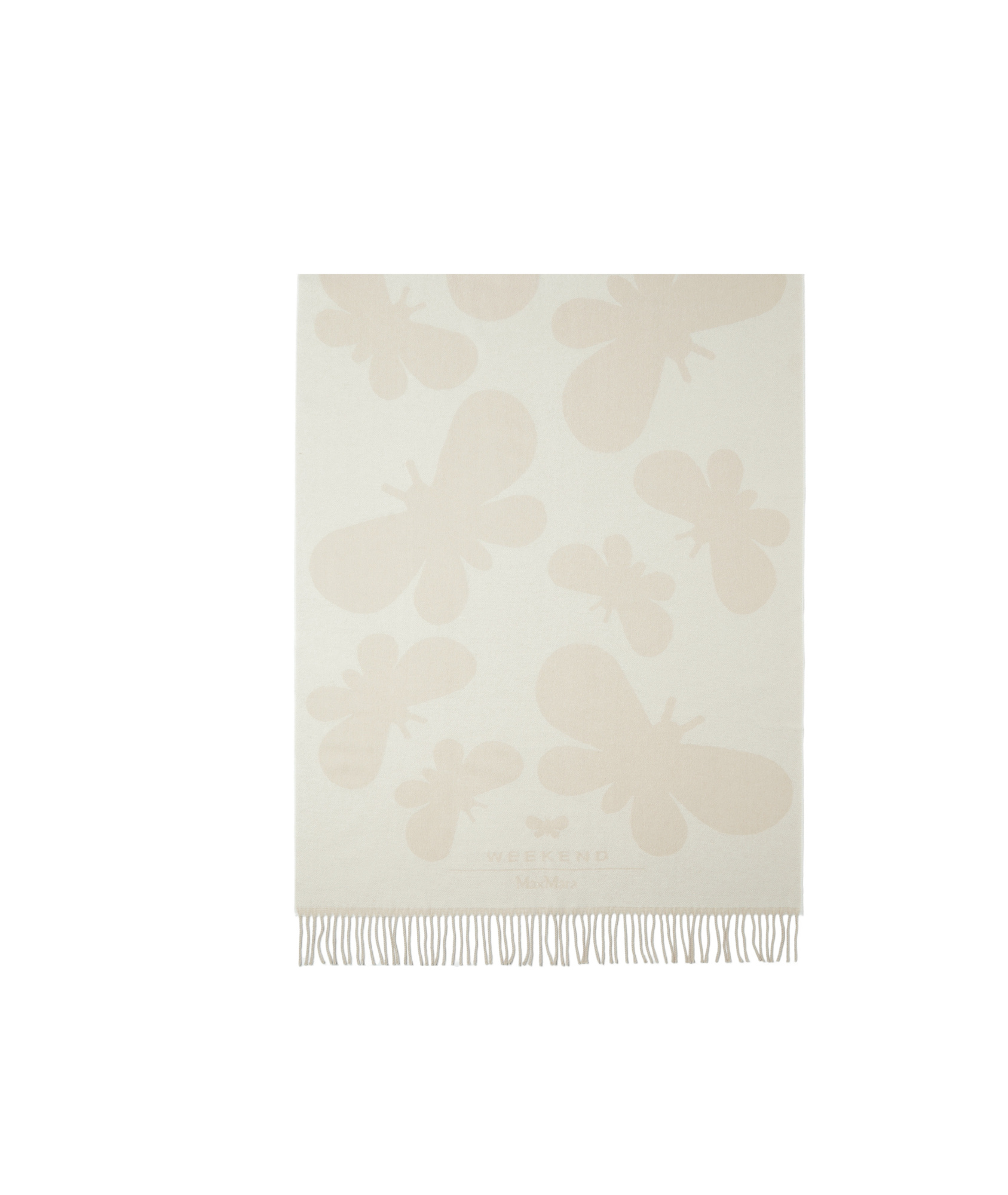 Weekend Max Mara Wool Shawl In White