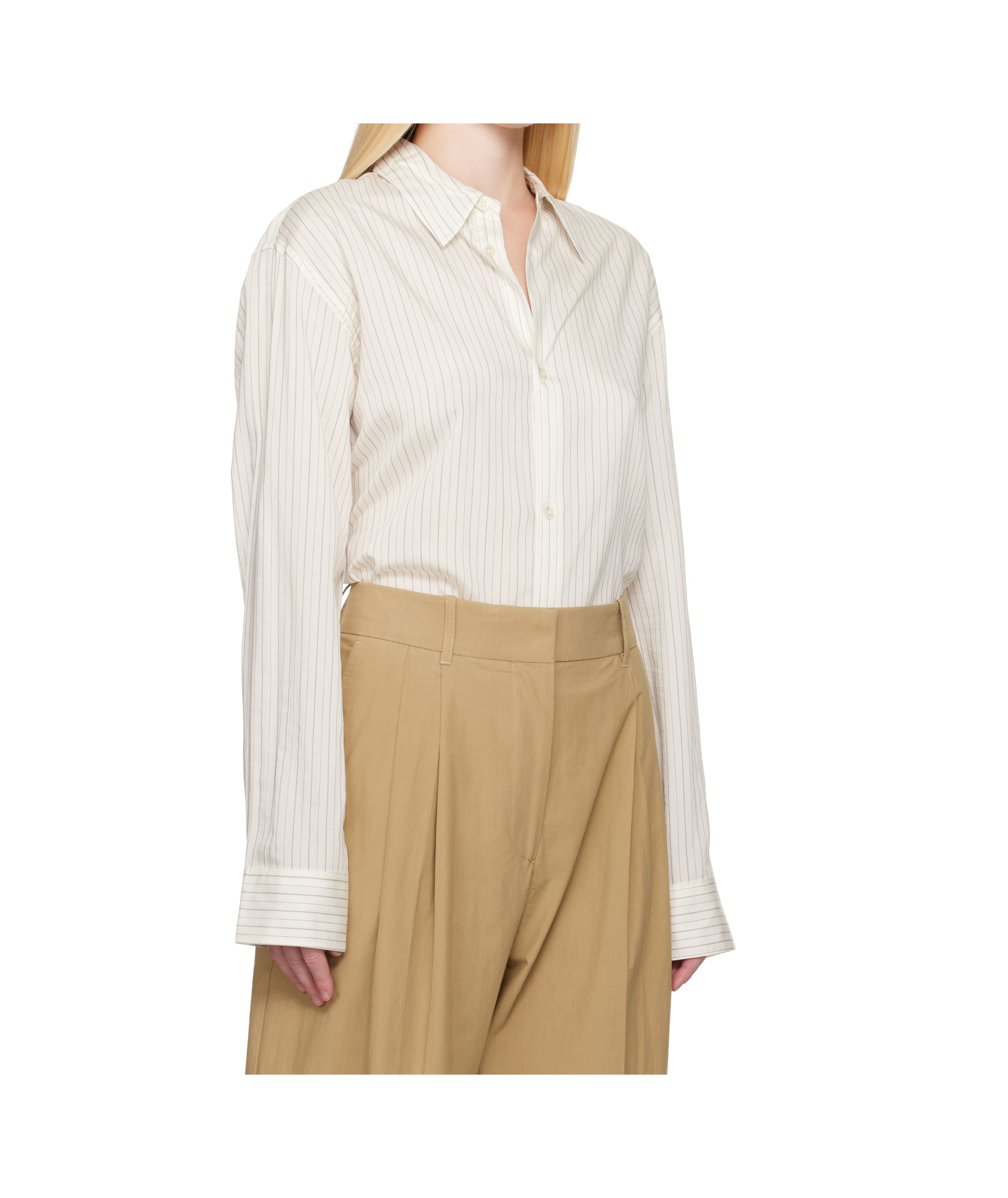 Studio Nicholson Striped Silk Shirt