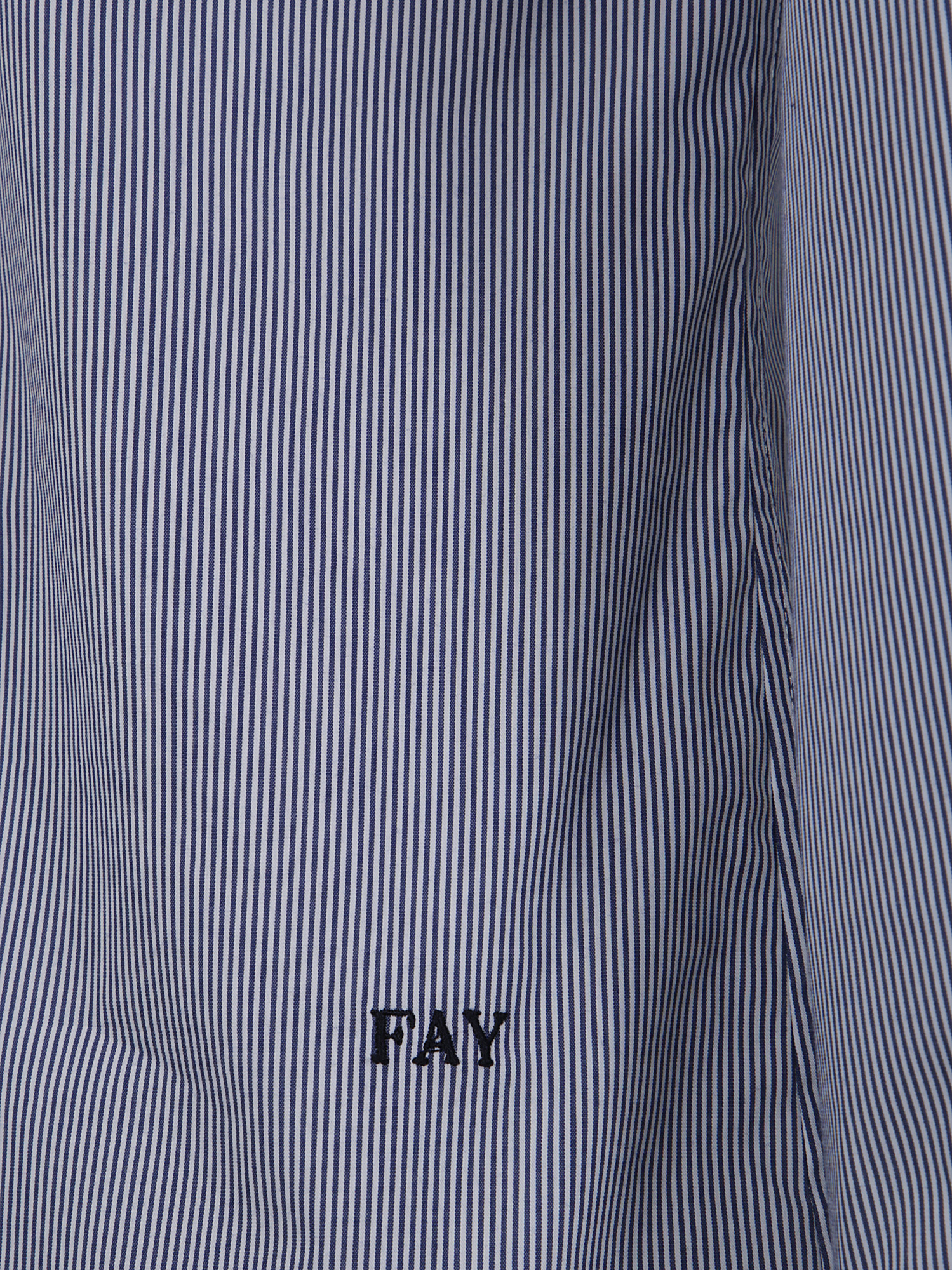 Fay Long-sleeved Shirt In Gray