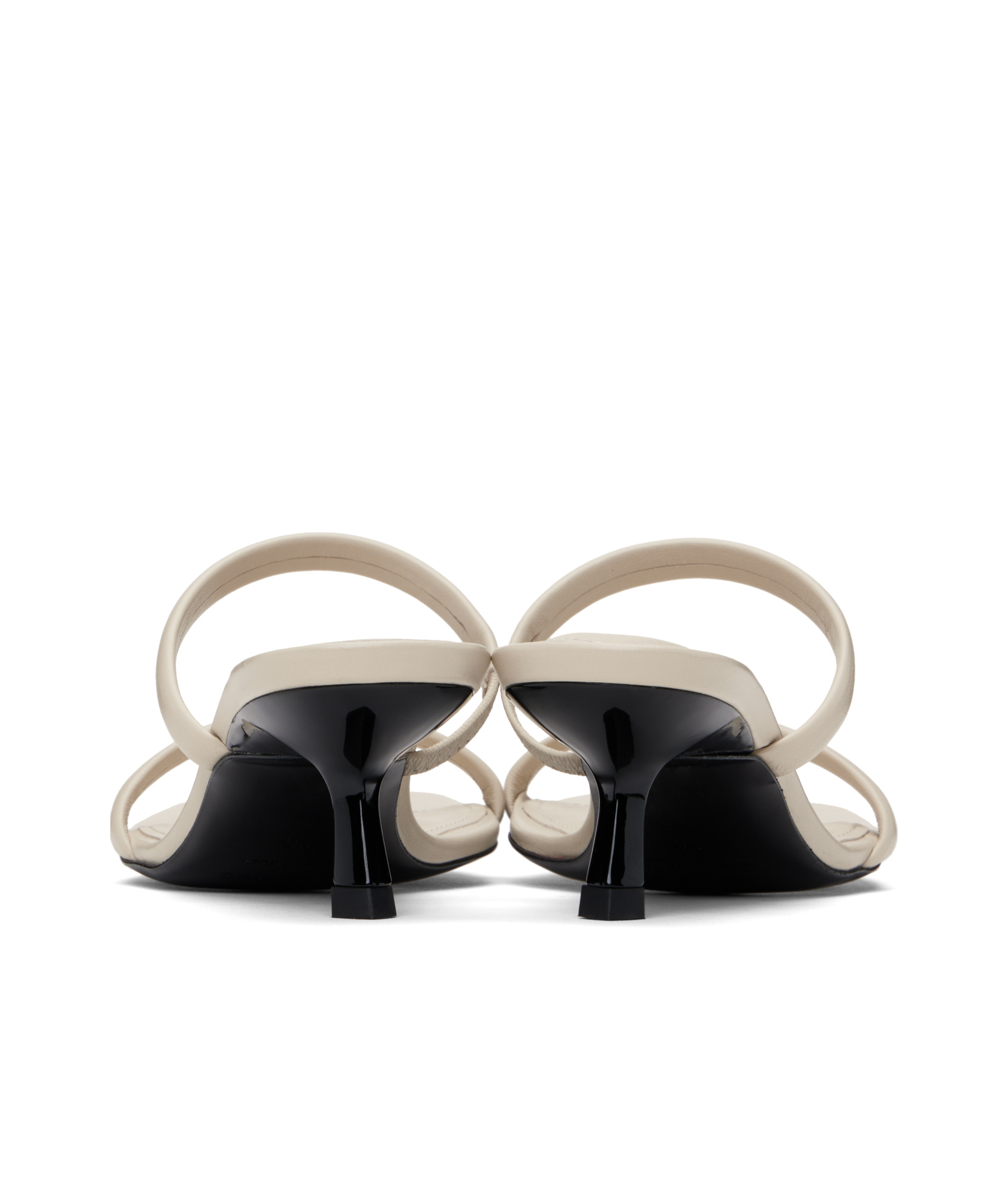 Anine Bing Off-white Hilda Mules In Nude