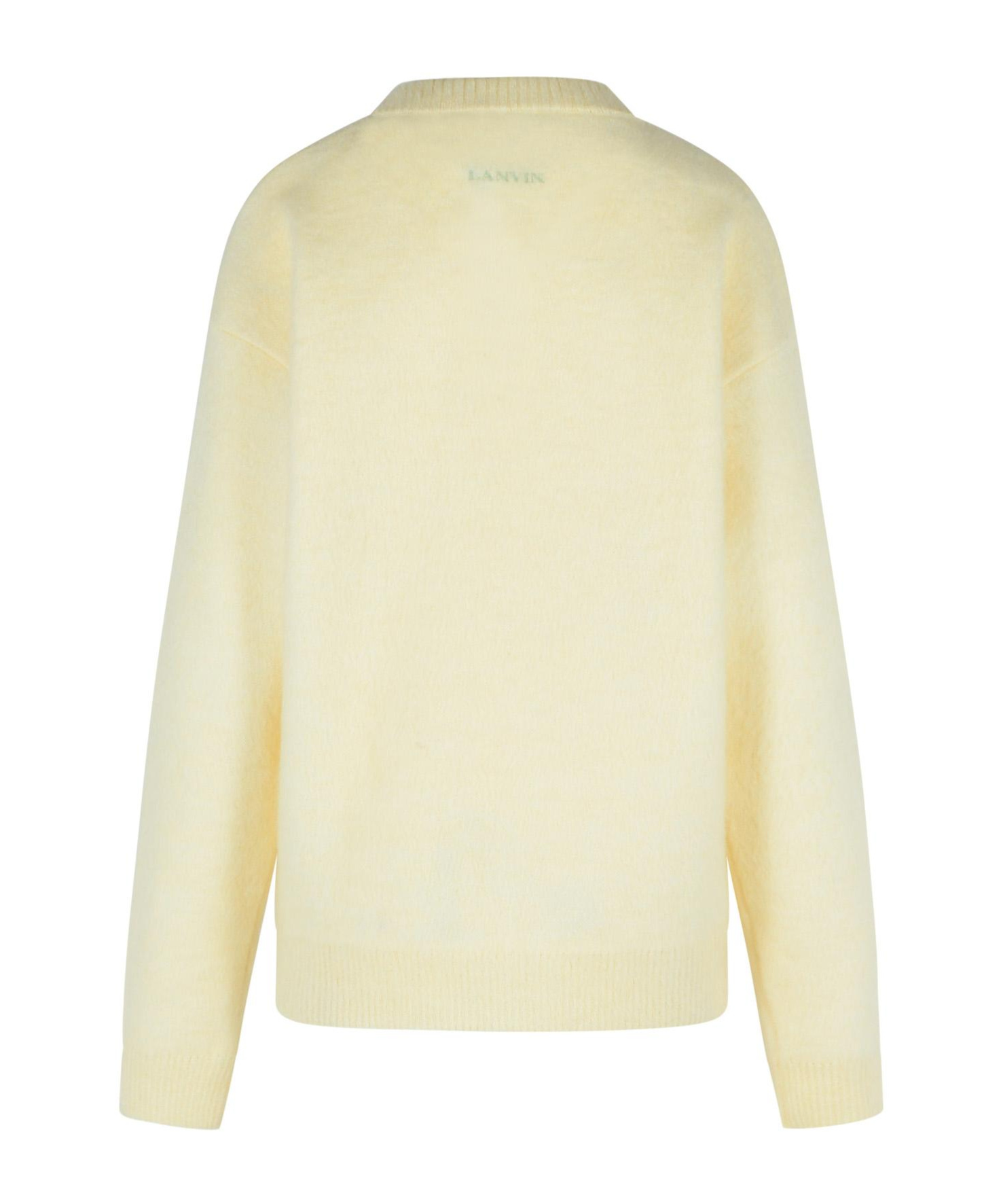 Lanvin Multi Wool Blend Sweater Men In Nude