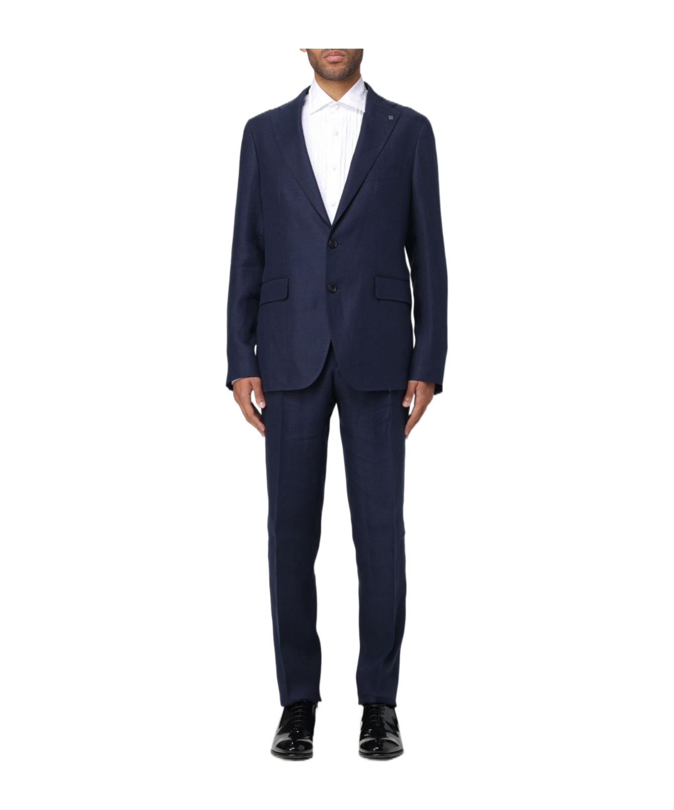 Tagliatore Button Suit In Black