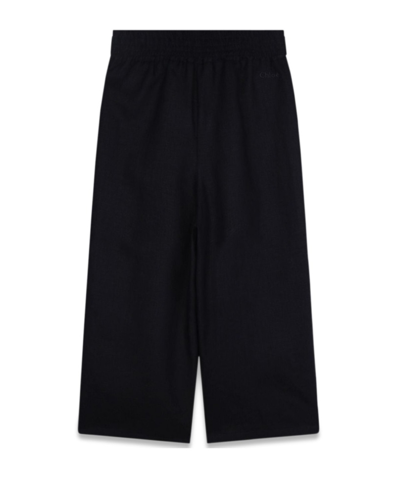 Chloé Strap-up Casual Pants In Black