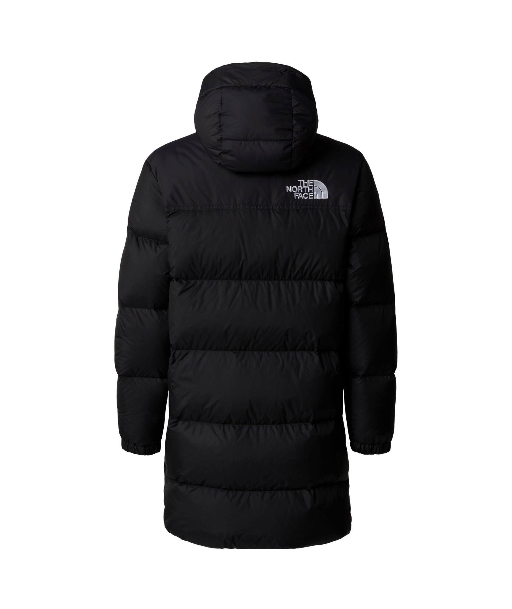 The North Face Long Parker Down Jacket In Black