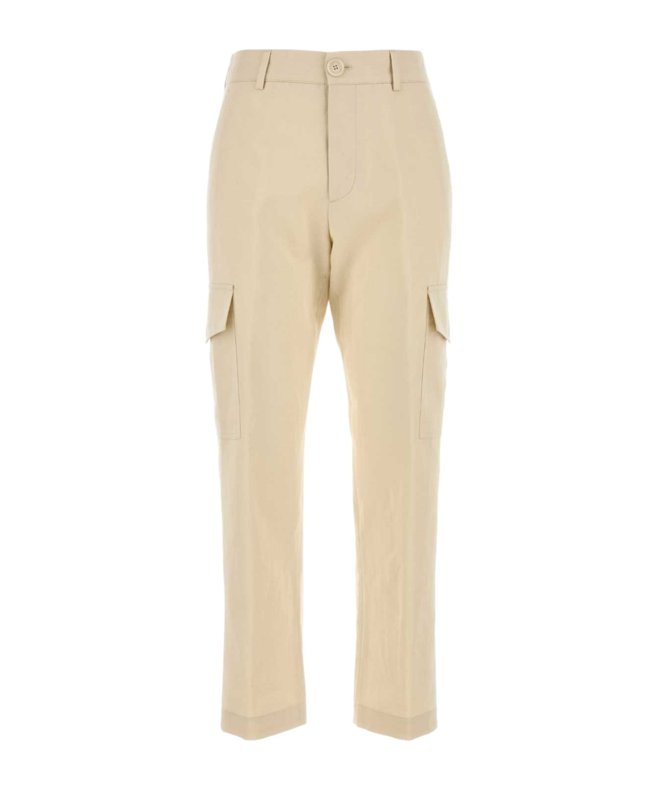Pt Torino Belt Loops Slacks In Nude