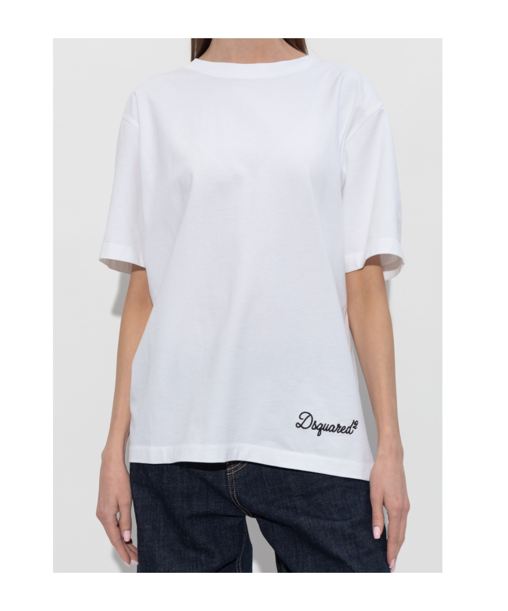 Dsquared2 Short Sleeve T-shirt In White