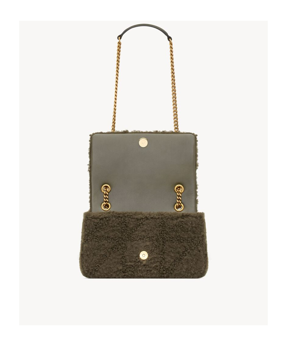 Saint Laurent Jamie Small Sheepskin Shoulder Bag In Green
