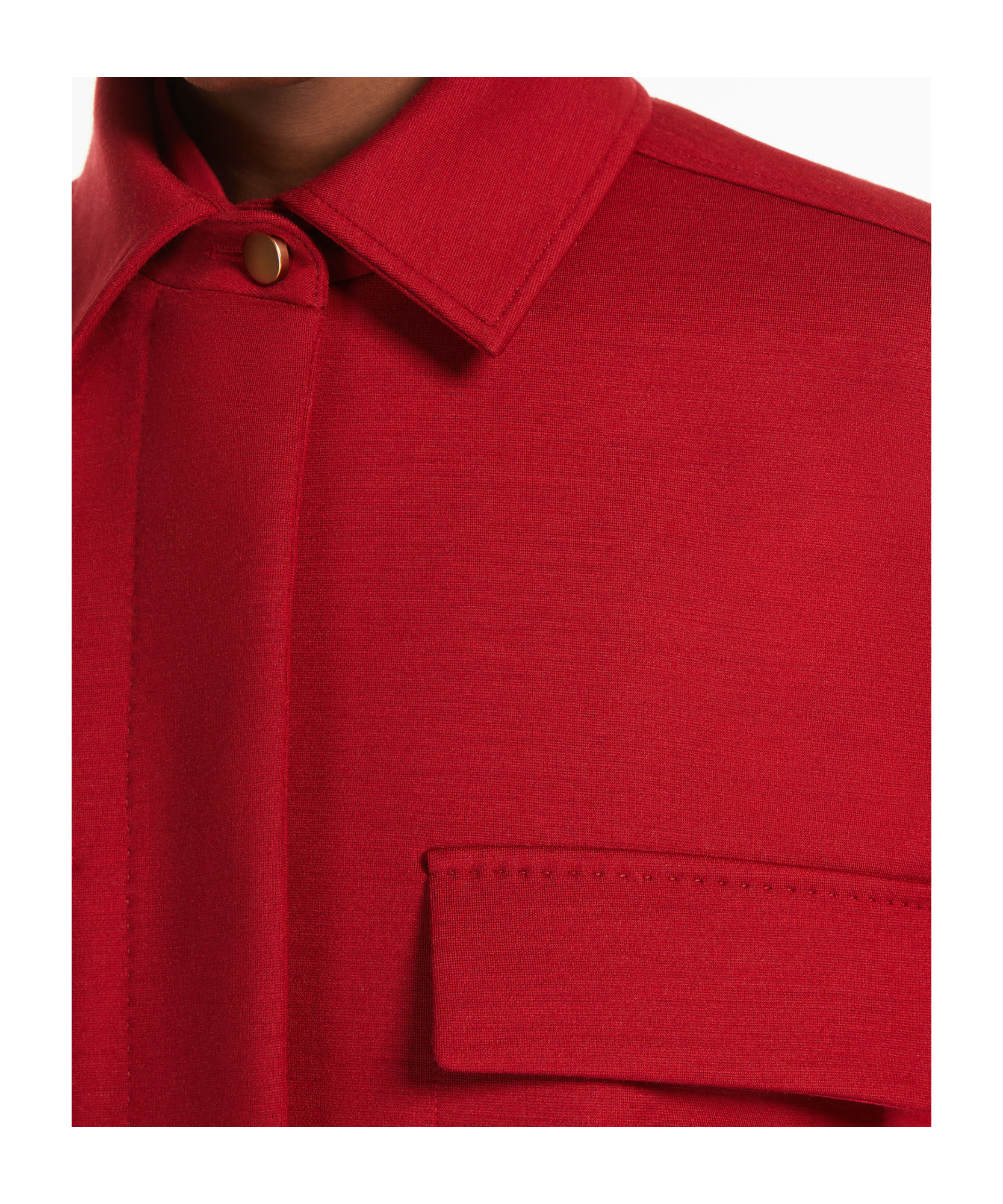 Shop Max Mara Milan Jersey Jacket In Red