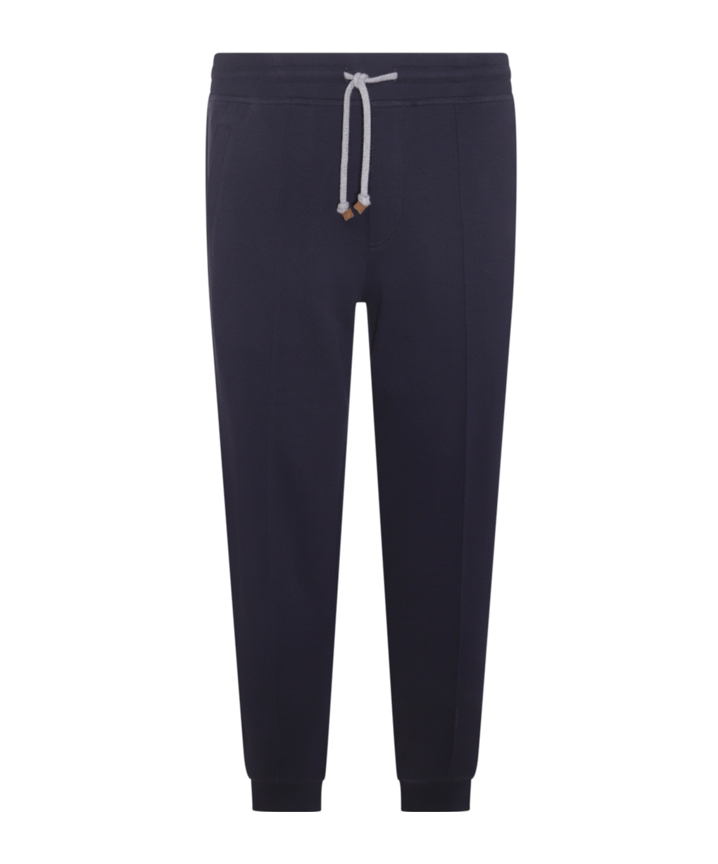 Brunello Cucinelli Tapered Drawstring Track Pants In Black