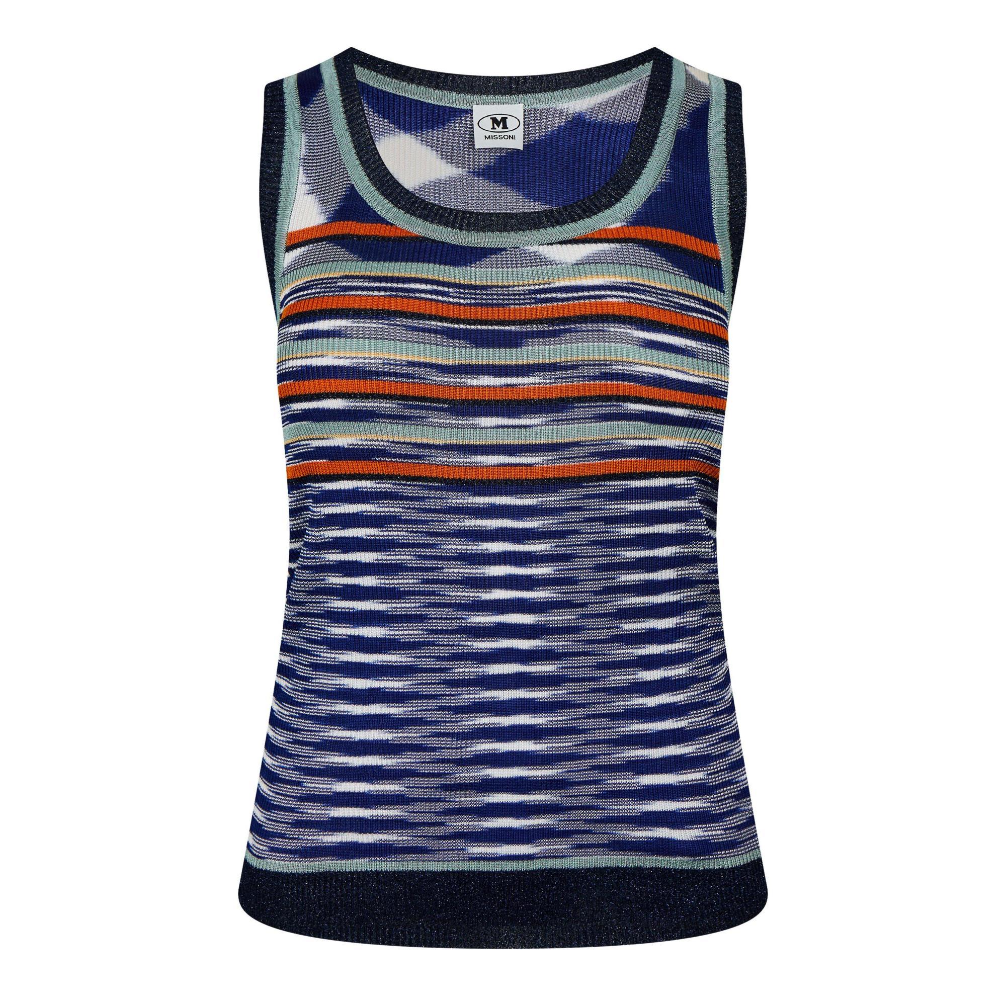 Missoni Knit Tank Top In Multicolor