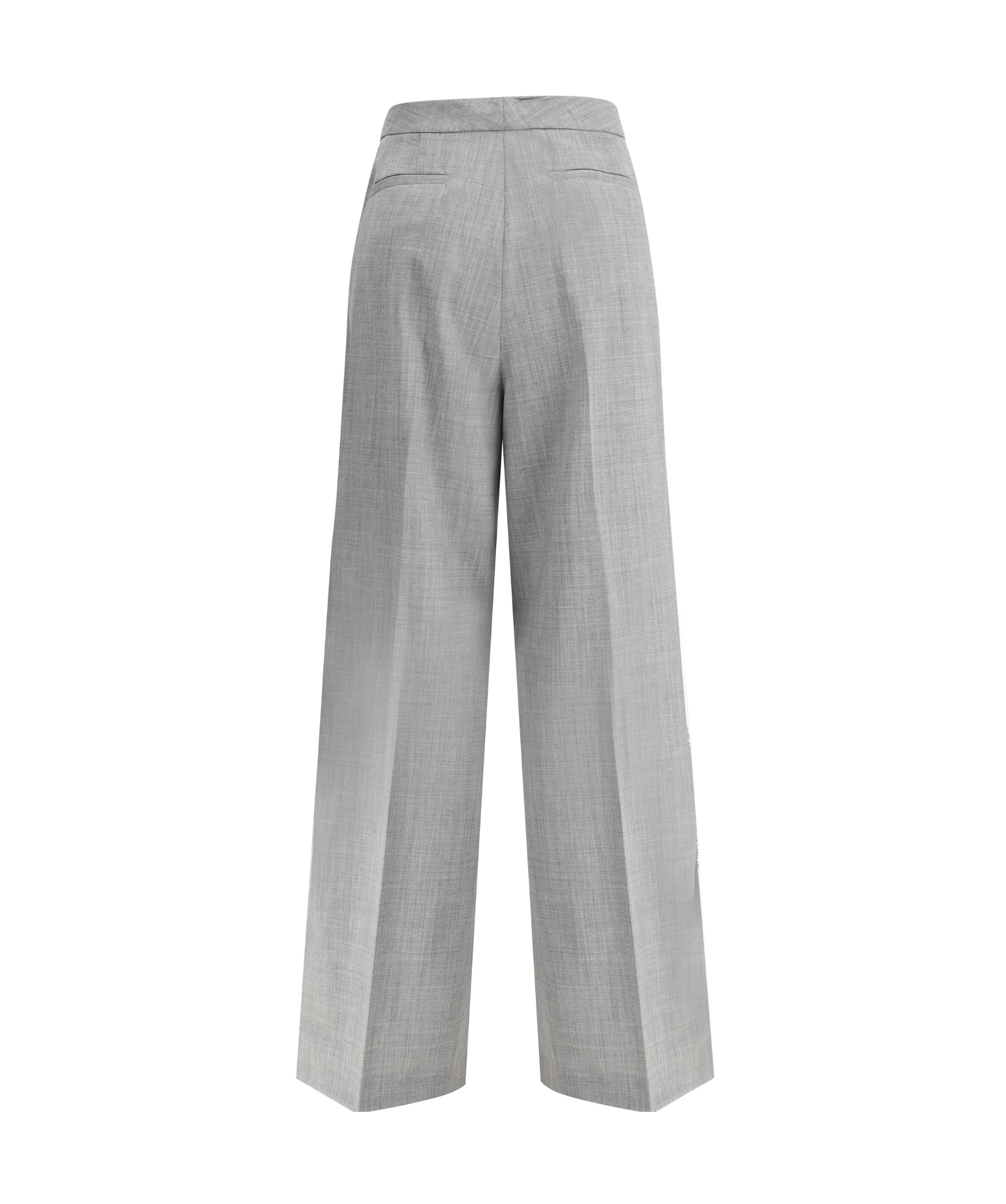 Fabiana Filippi Bi-stretch Wide-leg Trousers In Gray