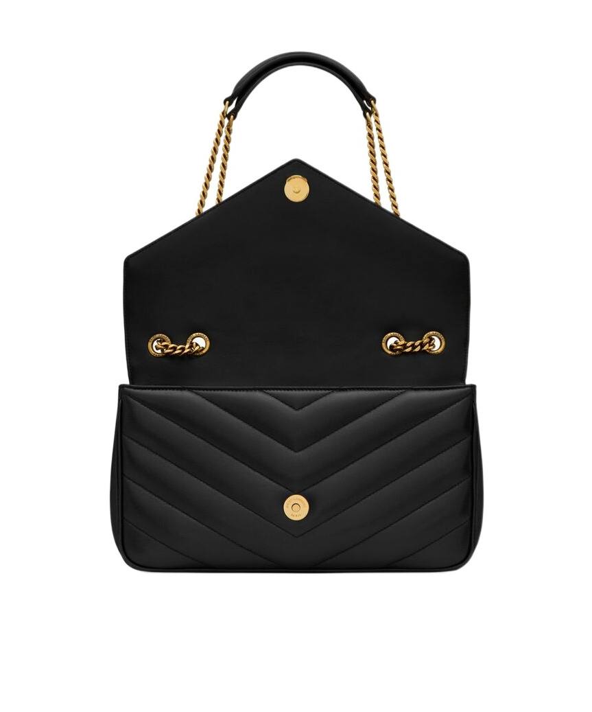 Saint Laurent Loulou Medium In Matelassé Lambskin
