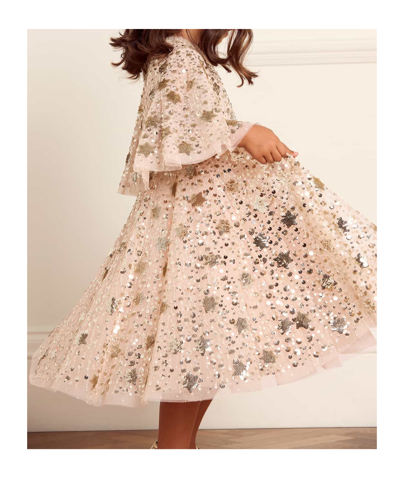 Needle & Thread Meteor Dress In White