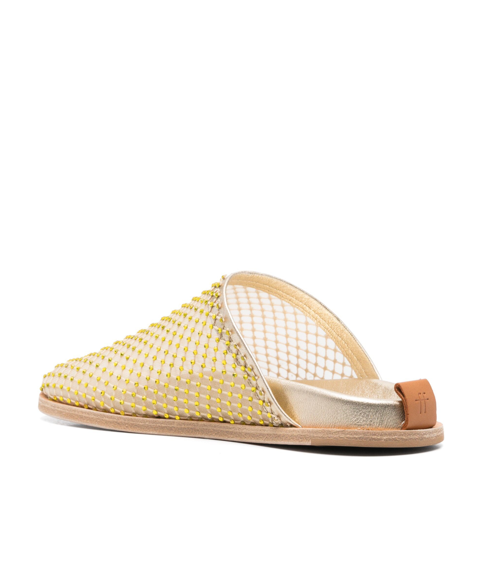 Shop Forte Forte Rhinestone-embellished Mules In Nude