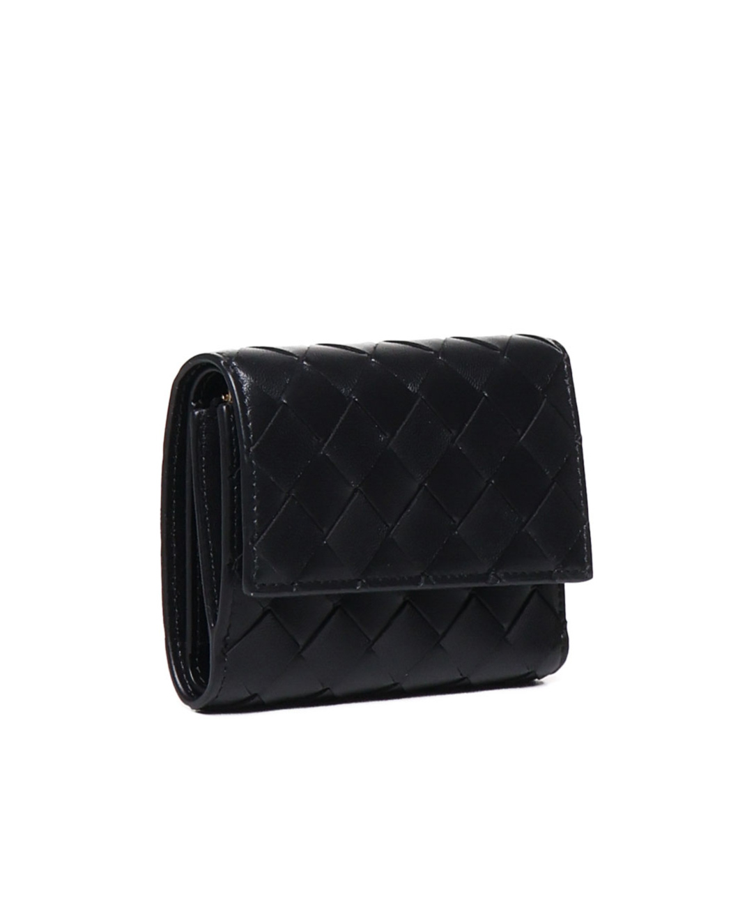 Bottega Veneta Weaving Wallet In Black