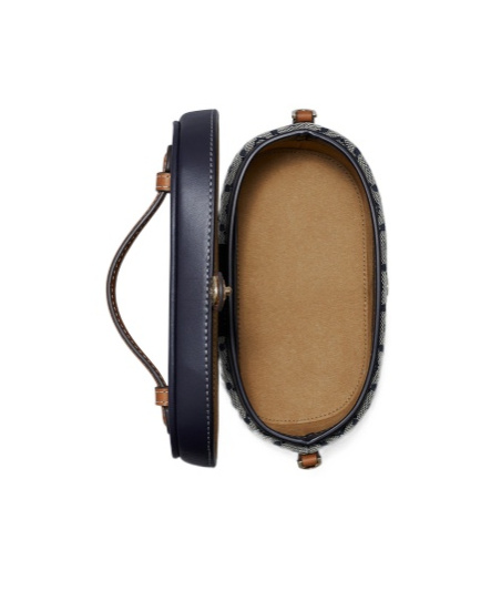 Tory Burch T Monogram Makeup Bag In Black